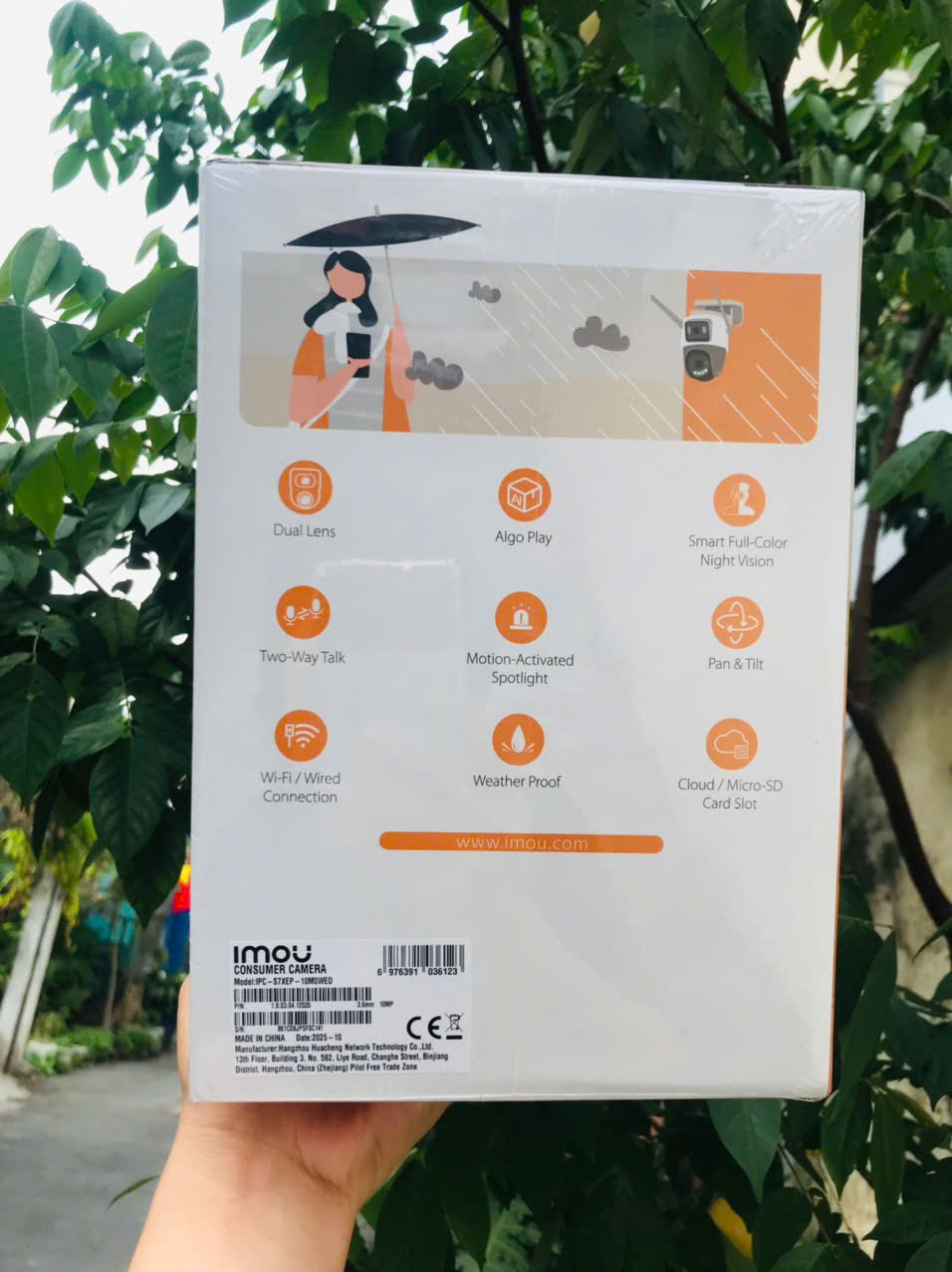 IMOU S7XeP Pro 10MP (Camera Wi-Fi Cruiser Dual 2 | Outdoor | FullColor | Có đèn báo động xanh đỏ giống Công An | Dual Lens 5MP+5MP)