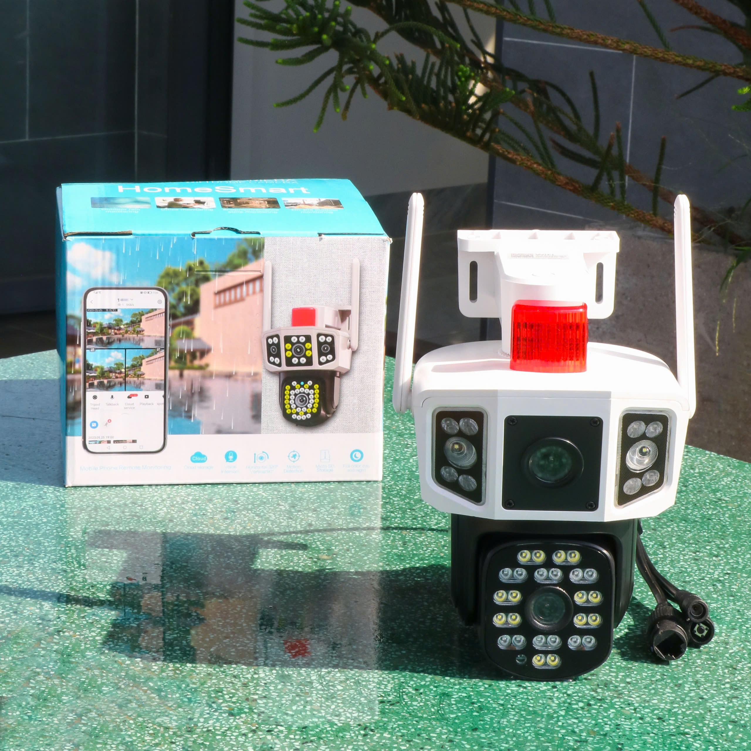 YOOSEE Mắt Diều Hâu T19WF  (Hộp màu, TypeC, xoay 360 độ , đàm thoại, có màu, 2 mắt 2 khung độc lập, thùng 30c)