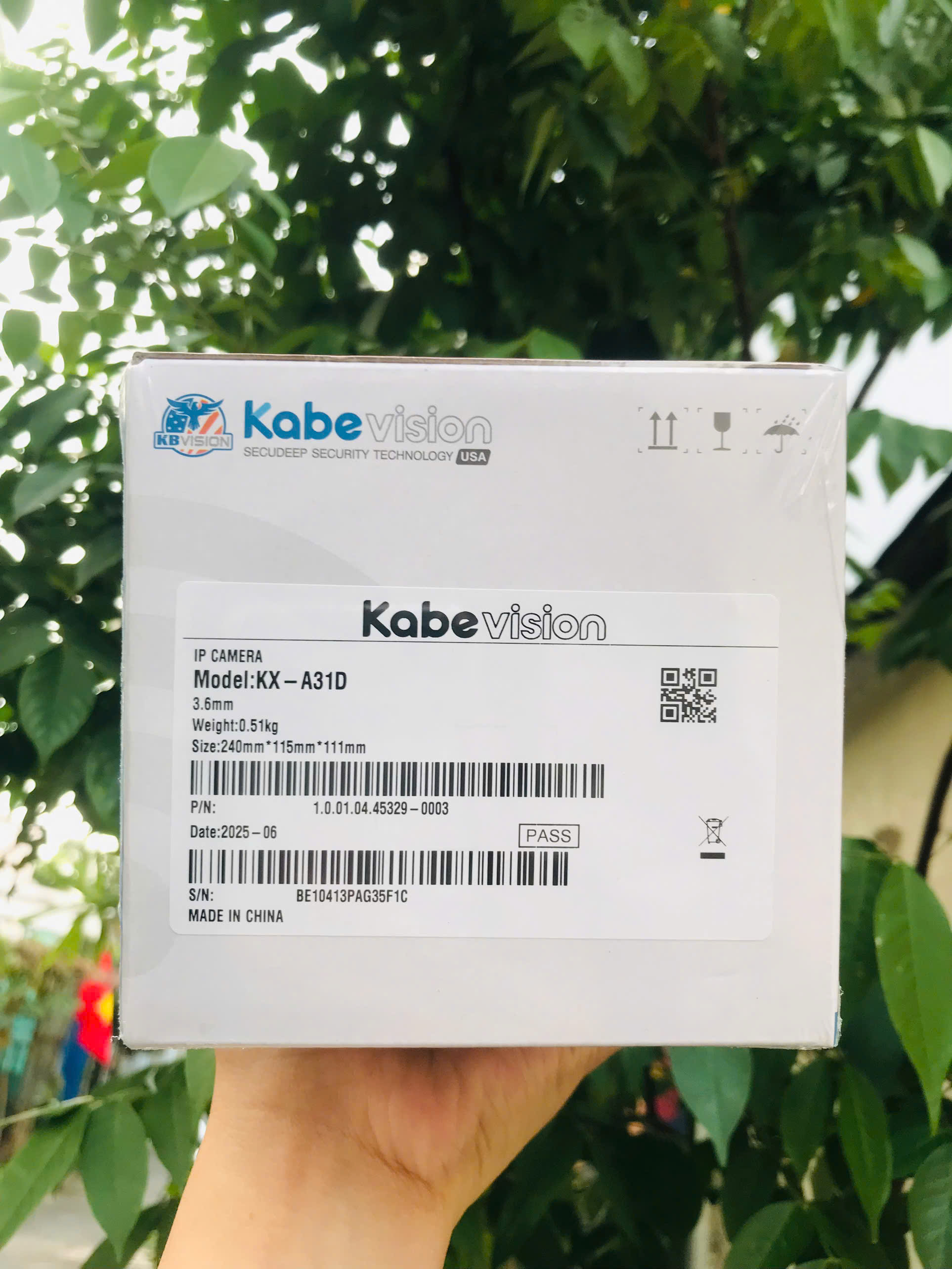 Camera Wifi 3MP KABE A31D - Có mic, có màu đêm, tương tự F32FP