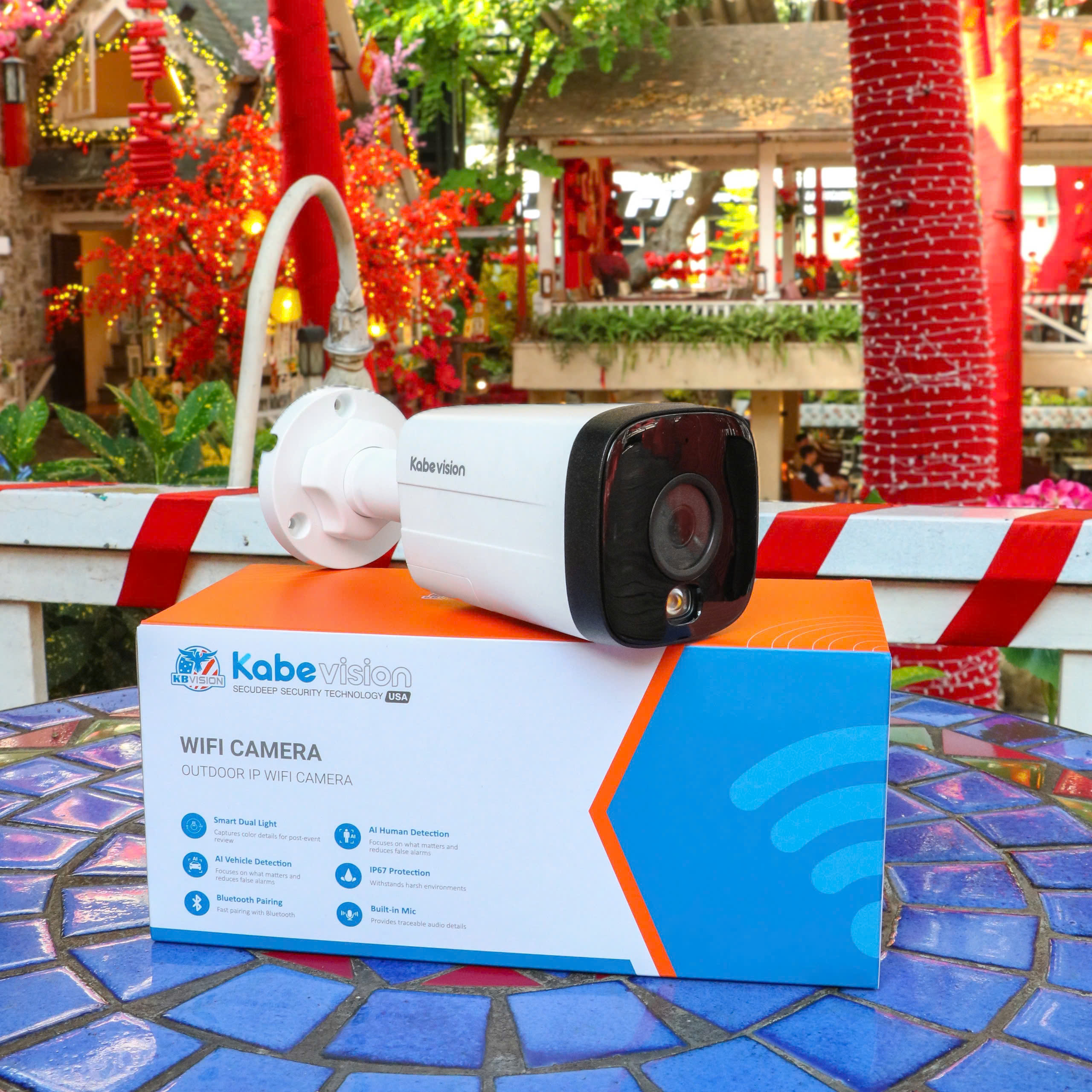 Camera Wifi 5MP KABE A51D - Có mic, có màu đêm, tương tự F52FP