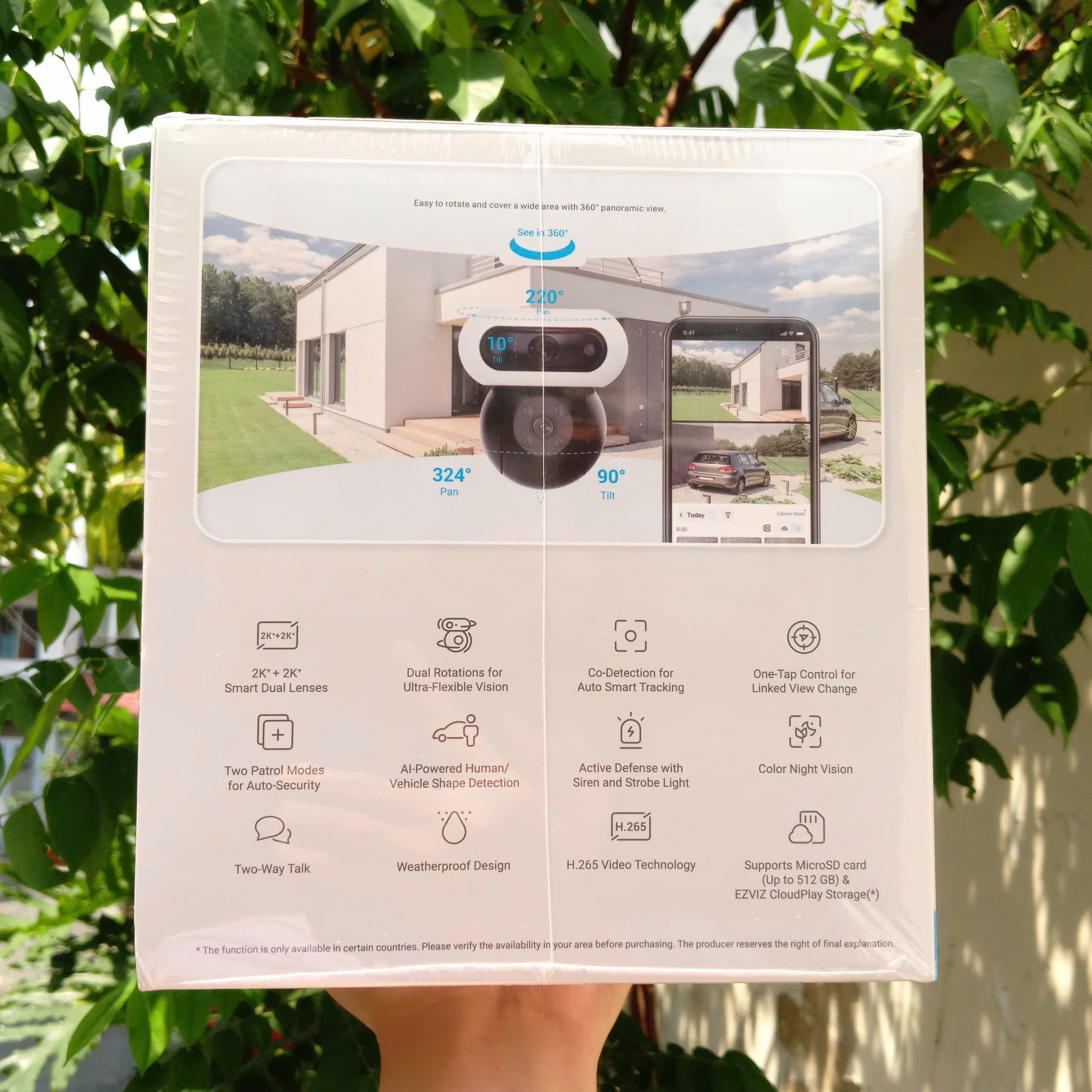 EZVIZ C90 8MP - Dual 2K plus + 2K plus (5,120 × 2880| Mắt trên Cố Định, mắt dưới xoay 360| Đàm thoại | Có màu ban đêm | Lắp ngoài trời)