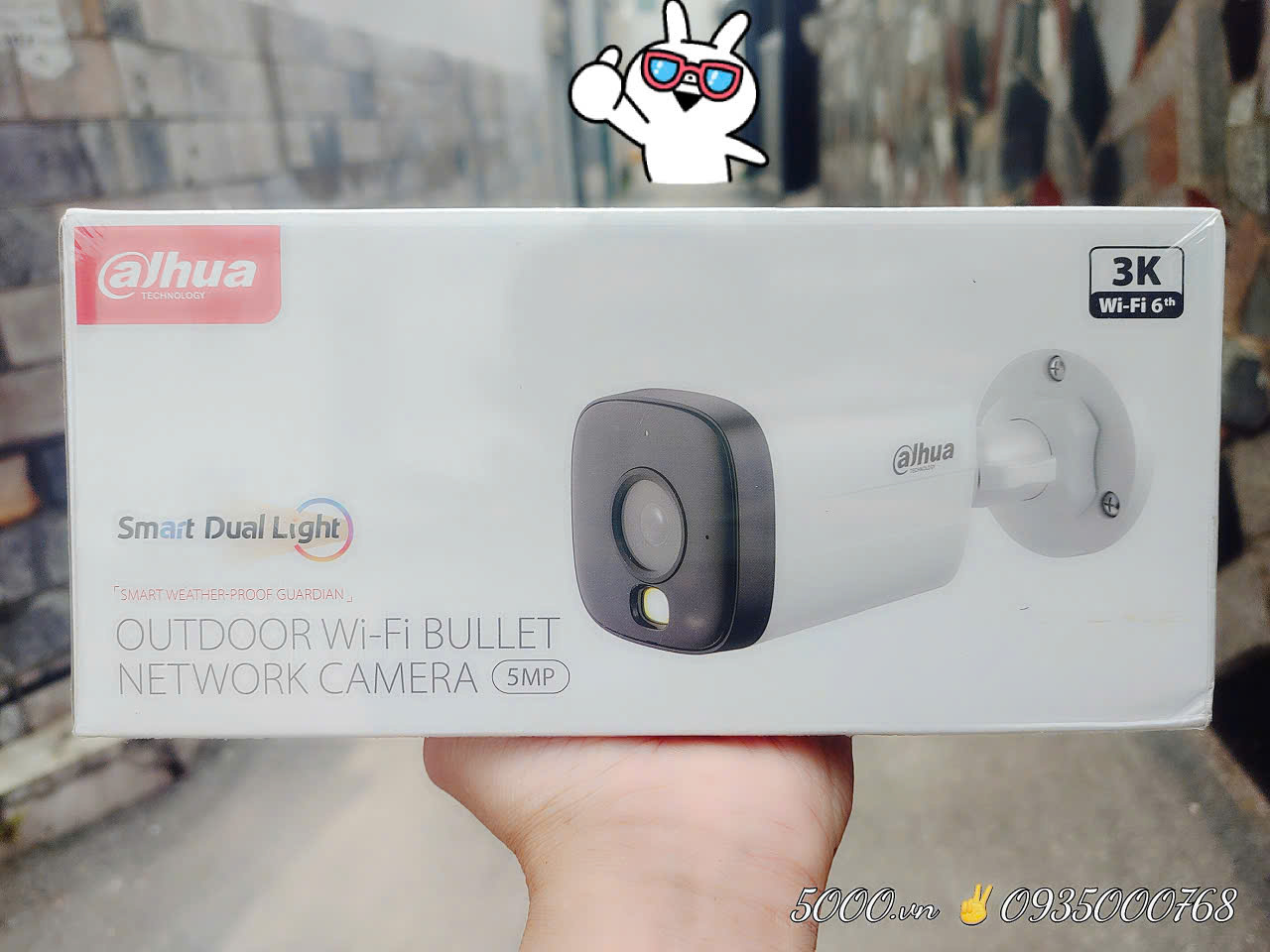 Camera Wifi 5MP Dahua HFW1539 - Có mic, có màu đêm, tương tự F52FP