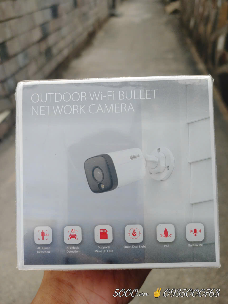 Camera Wifi 5MP Dahua HFW1539 - Có mic, có màu đêm, tương tự F52FP