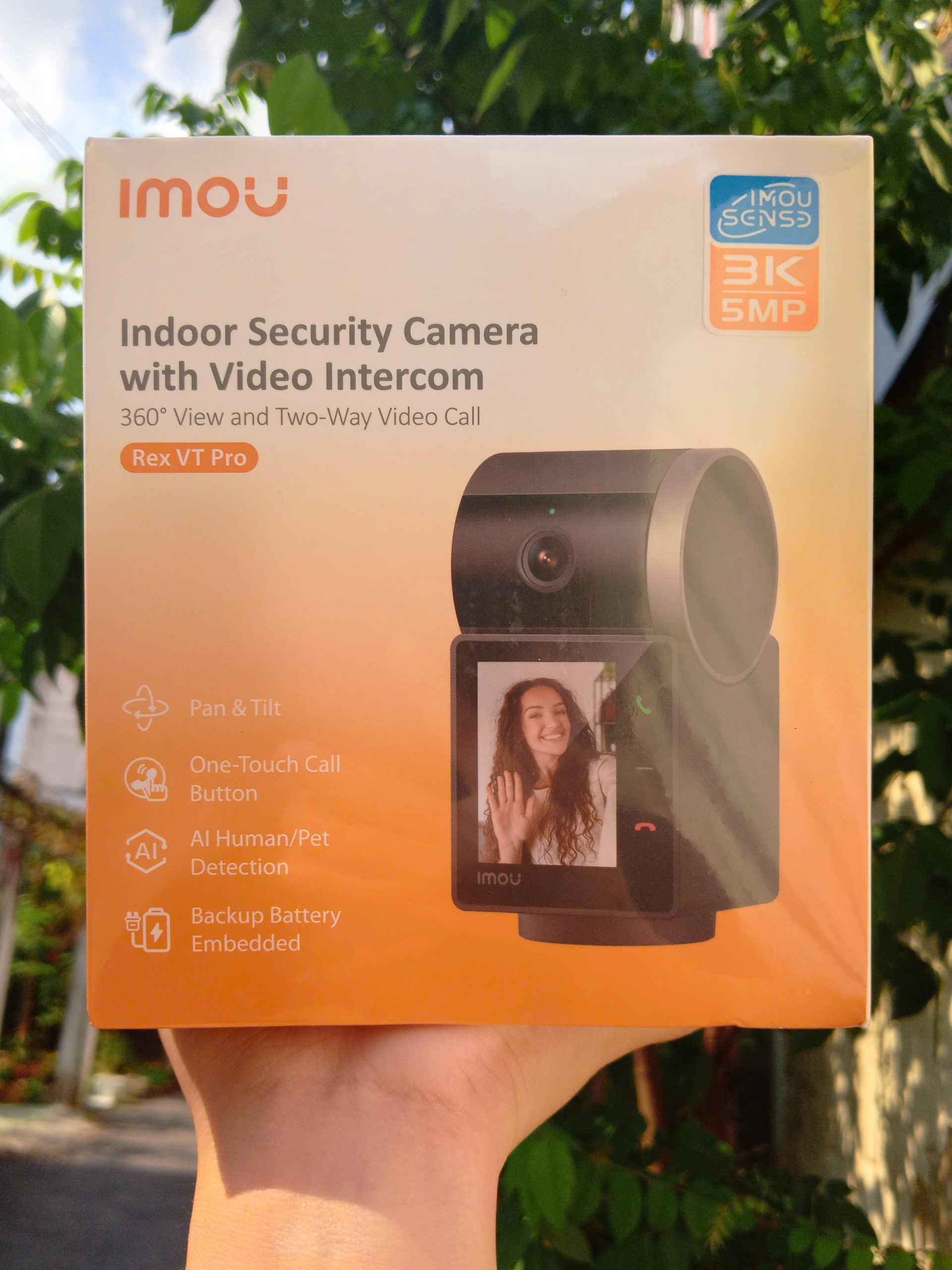 iMOU REX VT PRO 5MP 3K | S2VBP có PIN | Camera Wi-Fi có màn hình gọi điện như smartphone