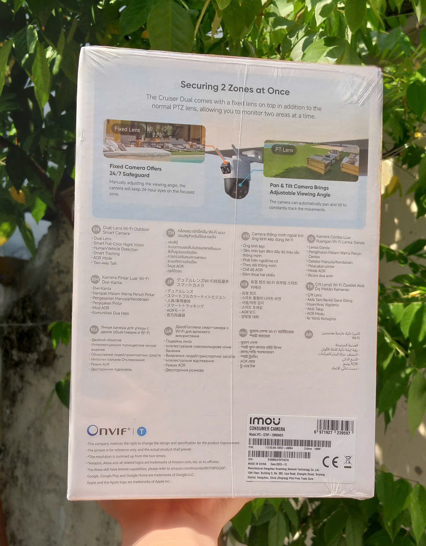 IMOU S7XP 10MP (Camera Wi-Fi Cruiser Dual | Outdoor | FullColor | Có đèn báo động trắng | Dual Lens 5MP+5MP)