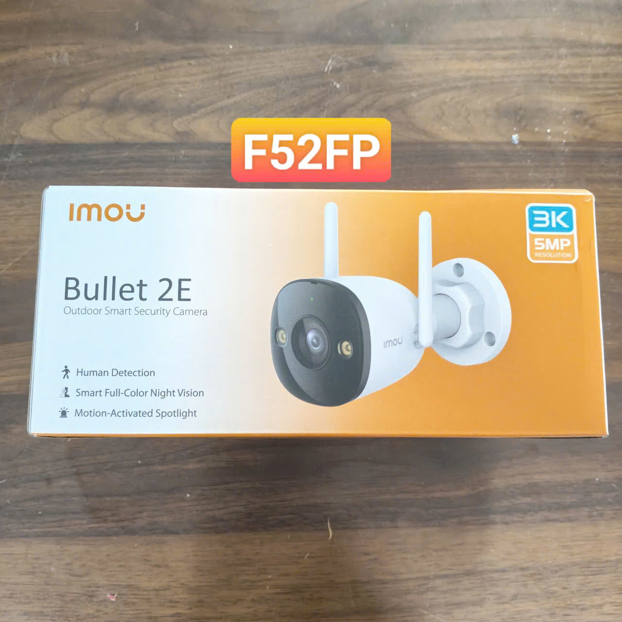 (2) IMOU F32FP 2K 3MP | F52FP 3K 5MP *Mới*  - Camera Wifi 3MP ngoài trời | Ban đêm có màu | Chống nước IP67
