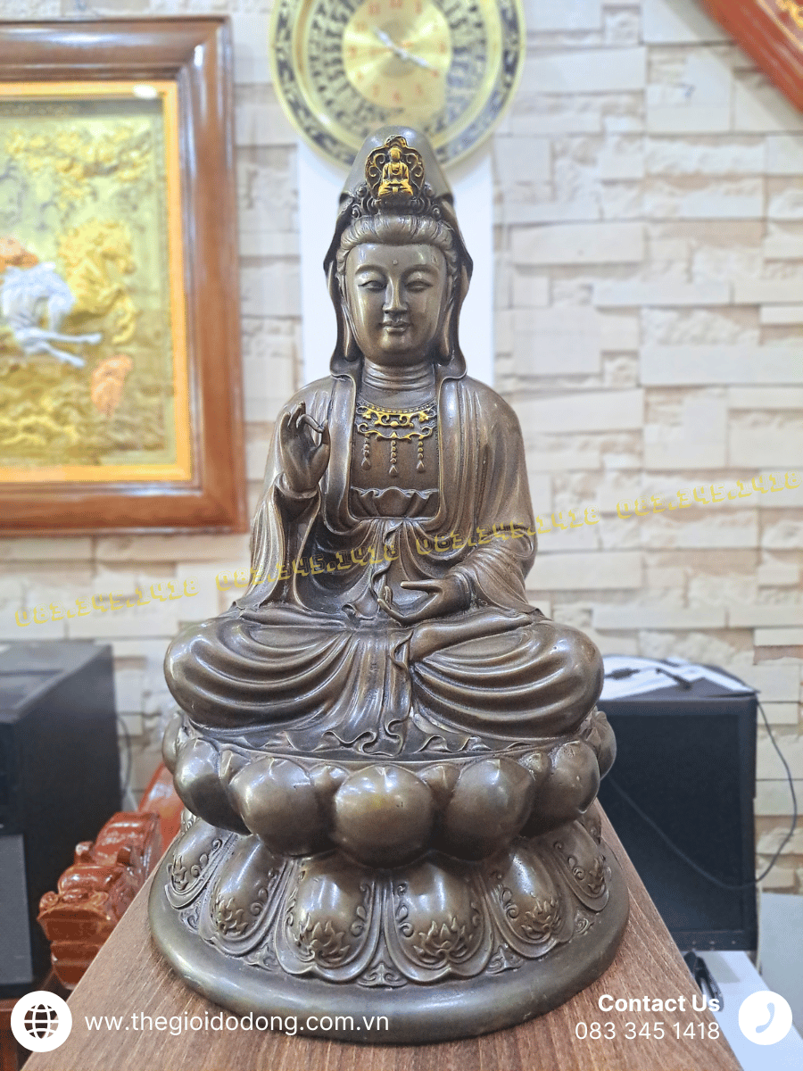 Tượng Quan Thế Âm Bồ Tát bằng đồng