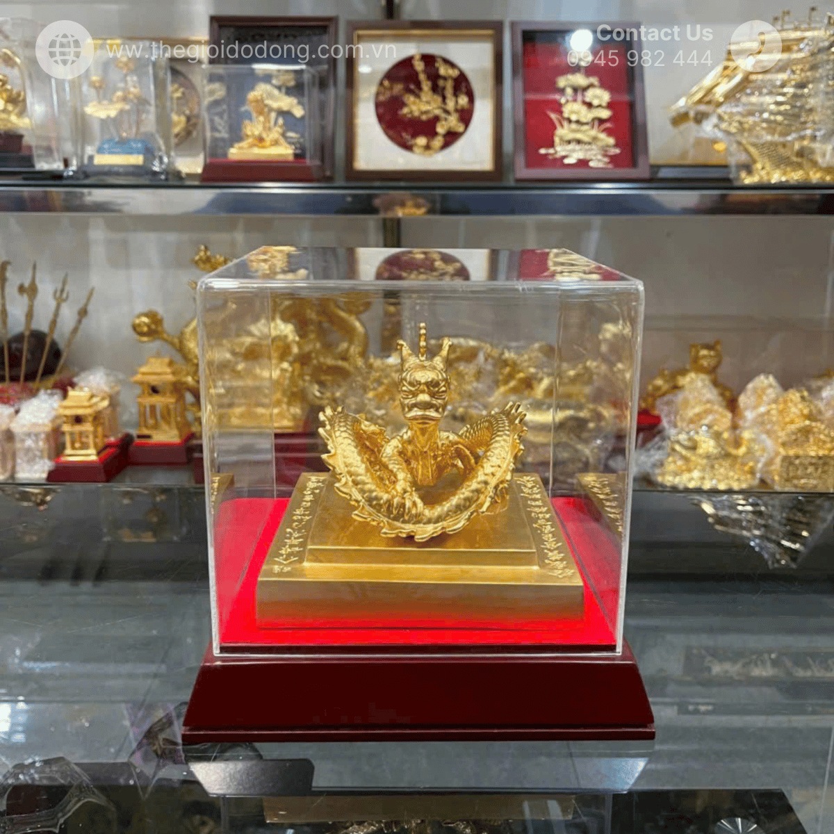 Ấn rồng sắc mệnh Chi Bảo mạ vàng 24k - Quà Tặng Doanh Nhân, Sếp sang trọng, phong thủy