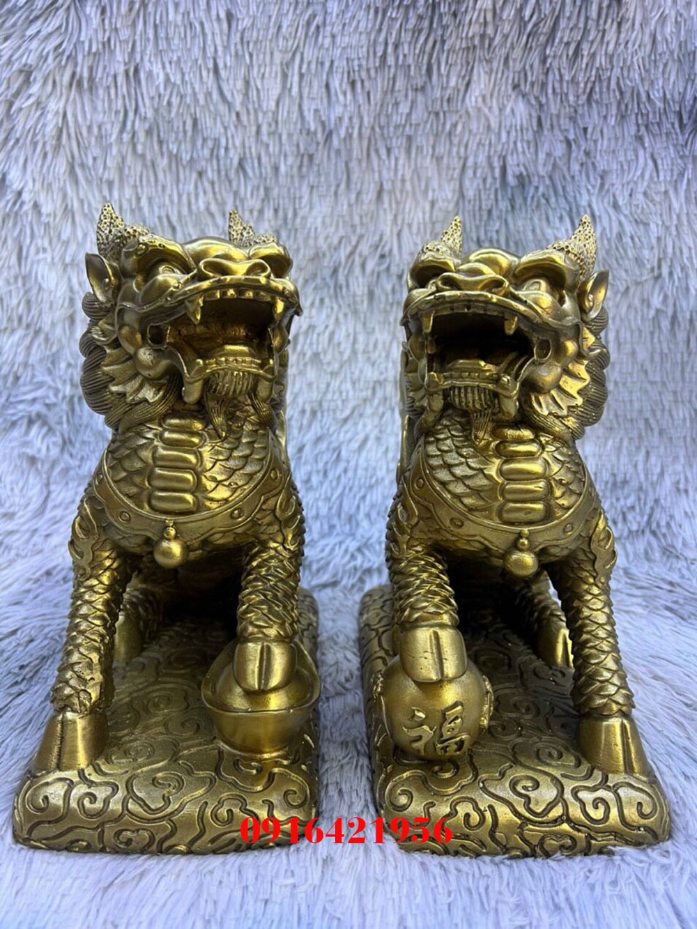 Tượng Kỳ Lân Cánh Bằng Đồng