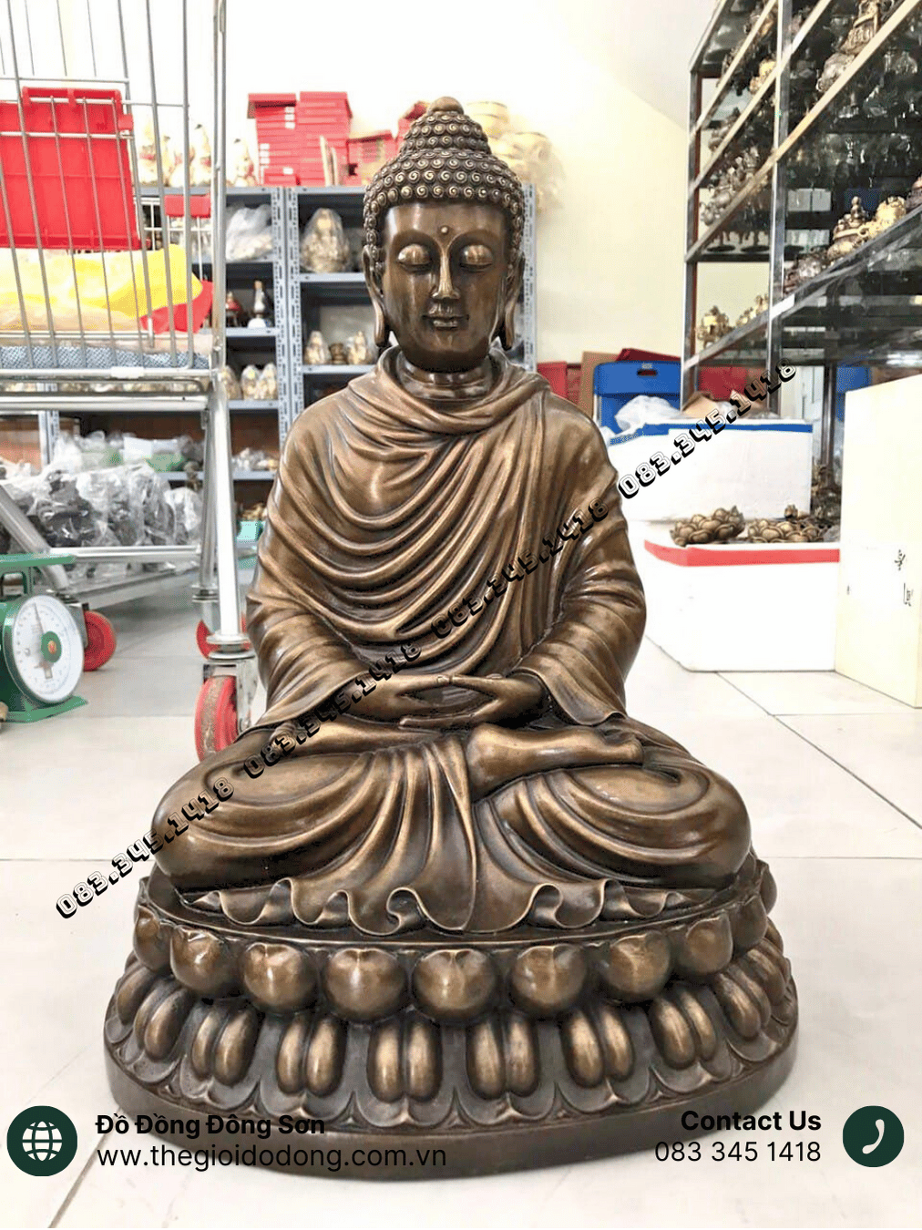 Tượng Phật Thích Ca bằng đồng