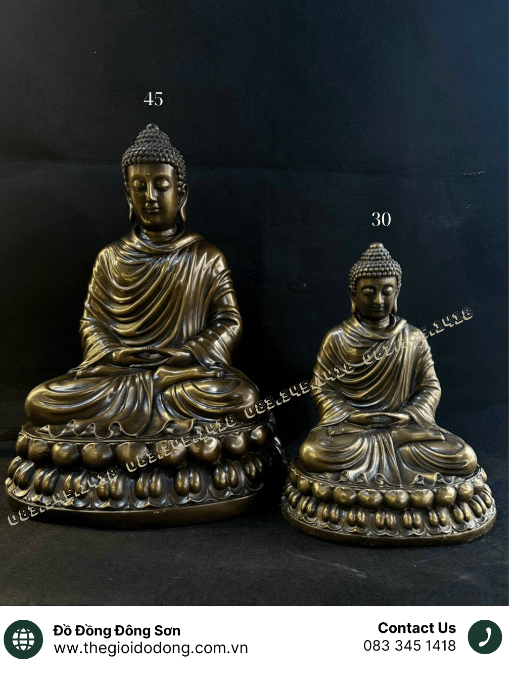 Tượng Phật Thích Ca bằng đồng
