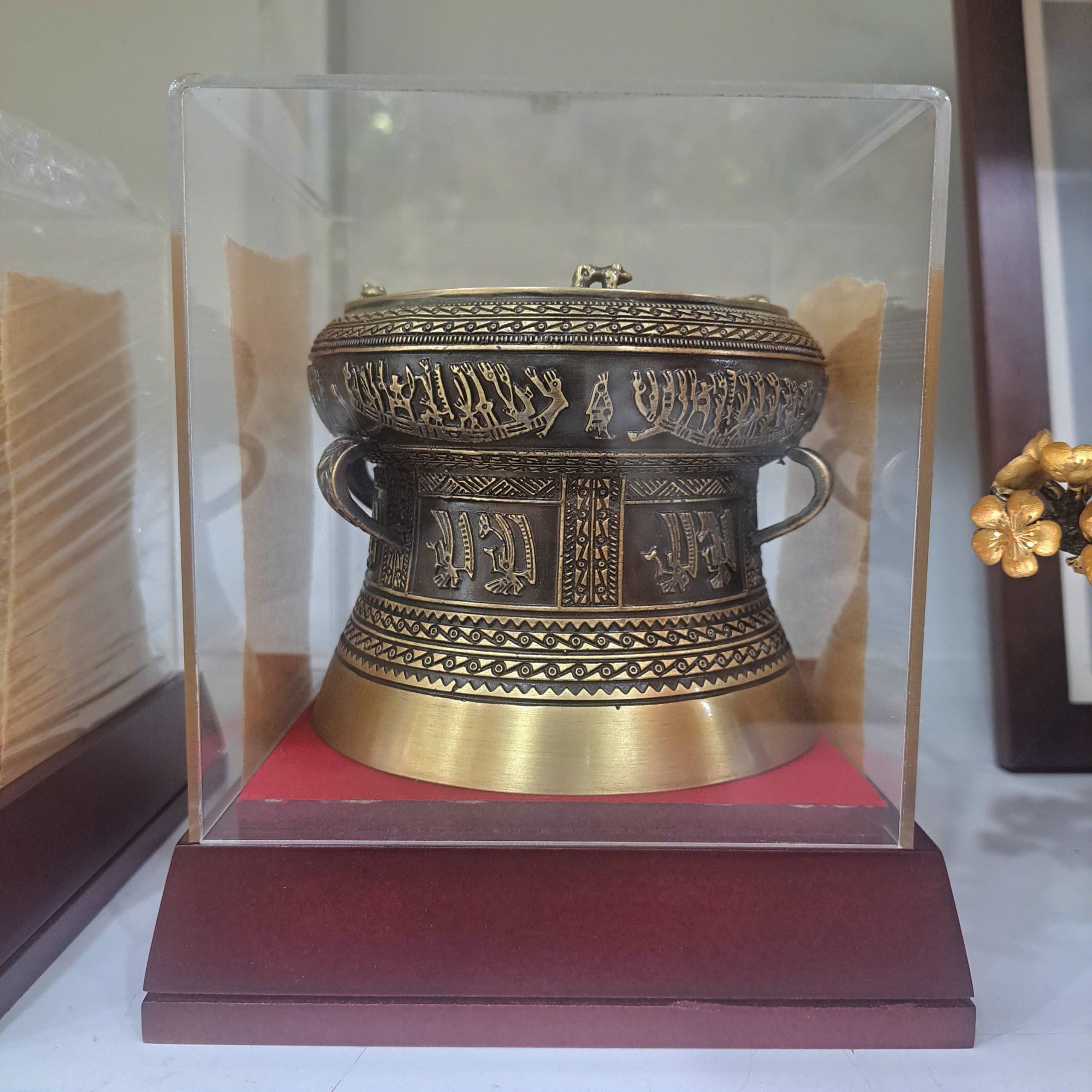Trống Đồng Đông Sơn Giả Cổ D = 12cm
