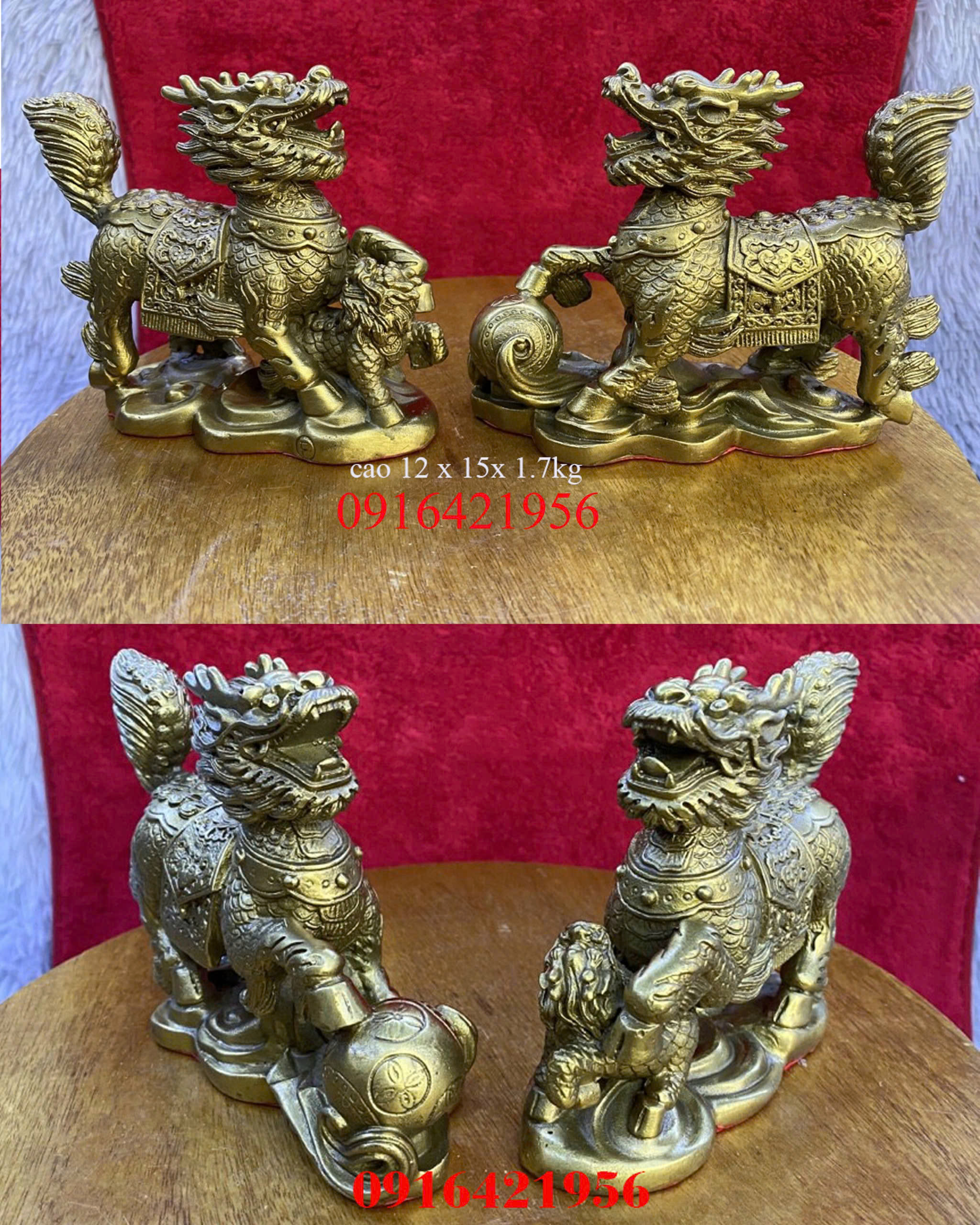 Tượng Kỳ Lân Cầu – Con Bằng Đồng | Linh Vật Phong Thủy Trấn Trạch Chiêu Tài