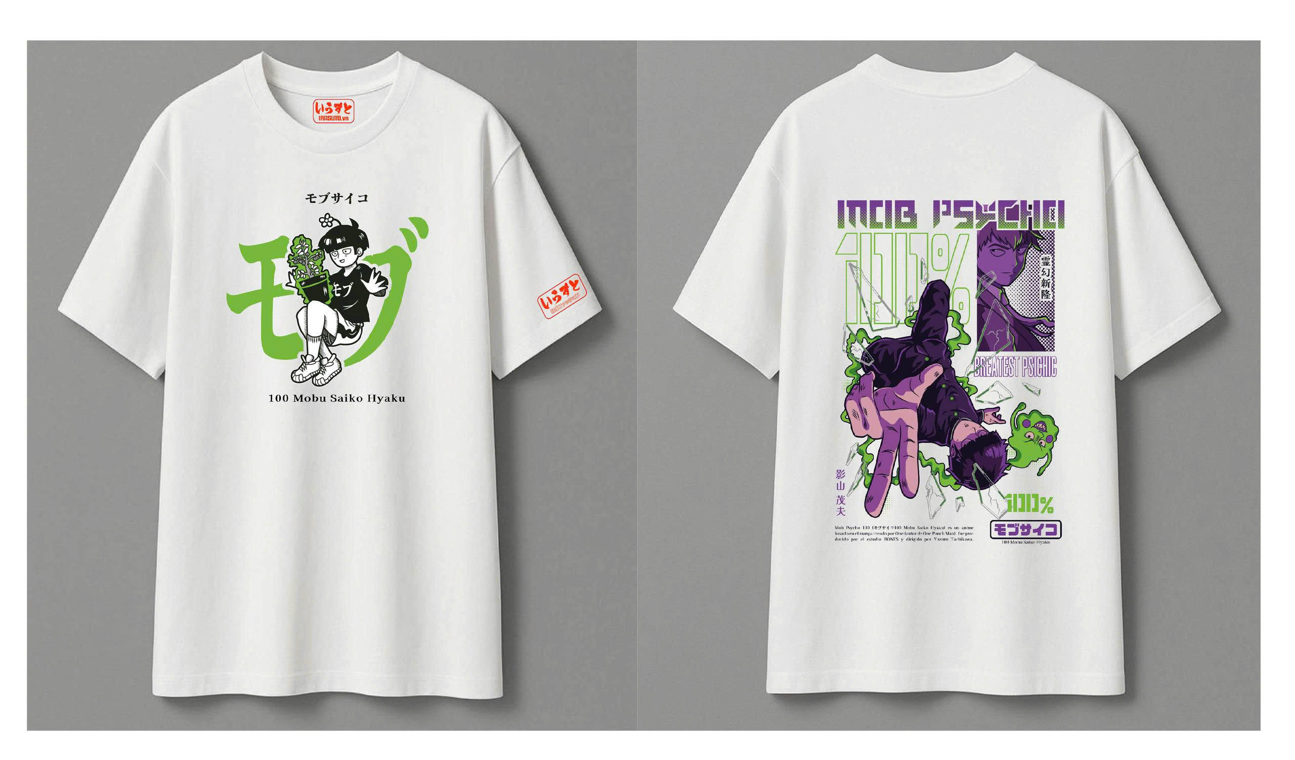 MOB PSYCHO 100 💥Áo thun Unisex Form dáng Regular Fit (Ôm nhẹ)_CHÂN ÁI CHO TÍN ĐỒ ANIME VÀ STREETWEAR