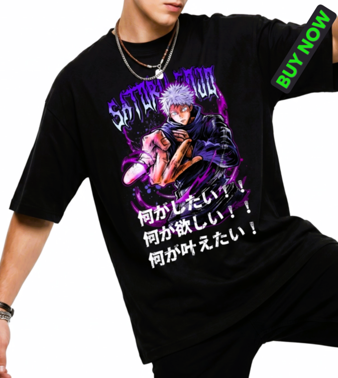 🔥🔥GOJO SATORU_ Áo thun Oversize_Unisex _Phiên bản giới hạn!🔥