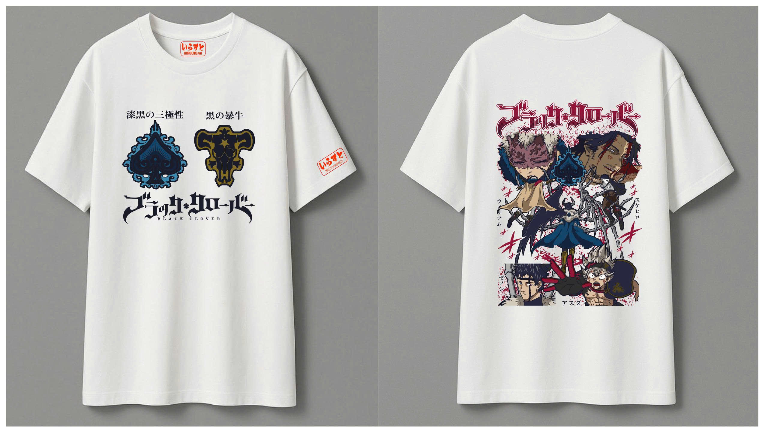 BLACK CLOVER🔥 _Áo thun Unisex Form dáng Regular Fit (Ôm nhẹ) _ Phiên bản giới hạn!