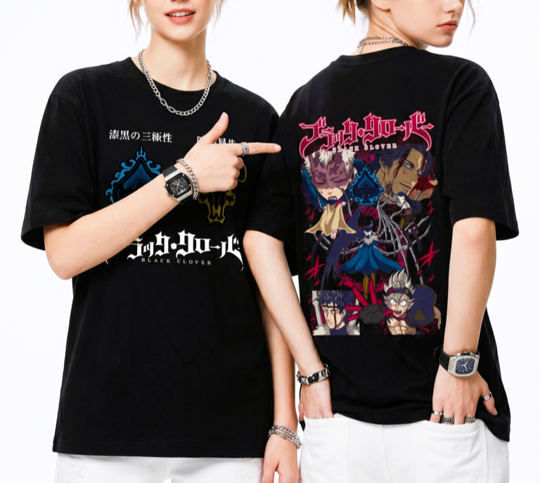 BLACK CLOVER🔥 _Áo thun Unisex Form dáng Regular Fit (Ôm nhẹ) _ Phiên bản giới hạn!