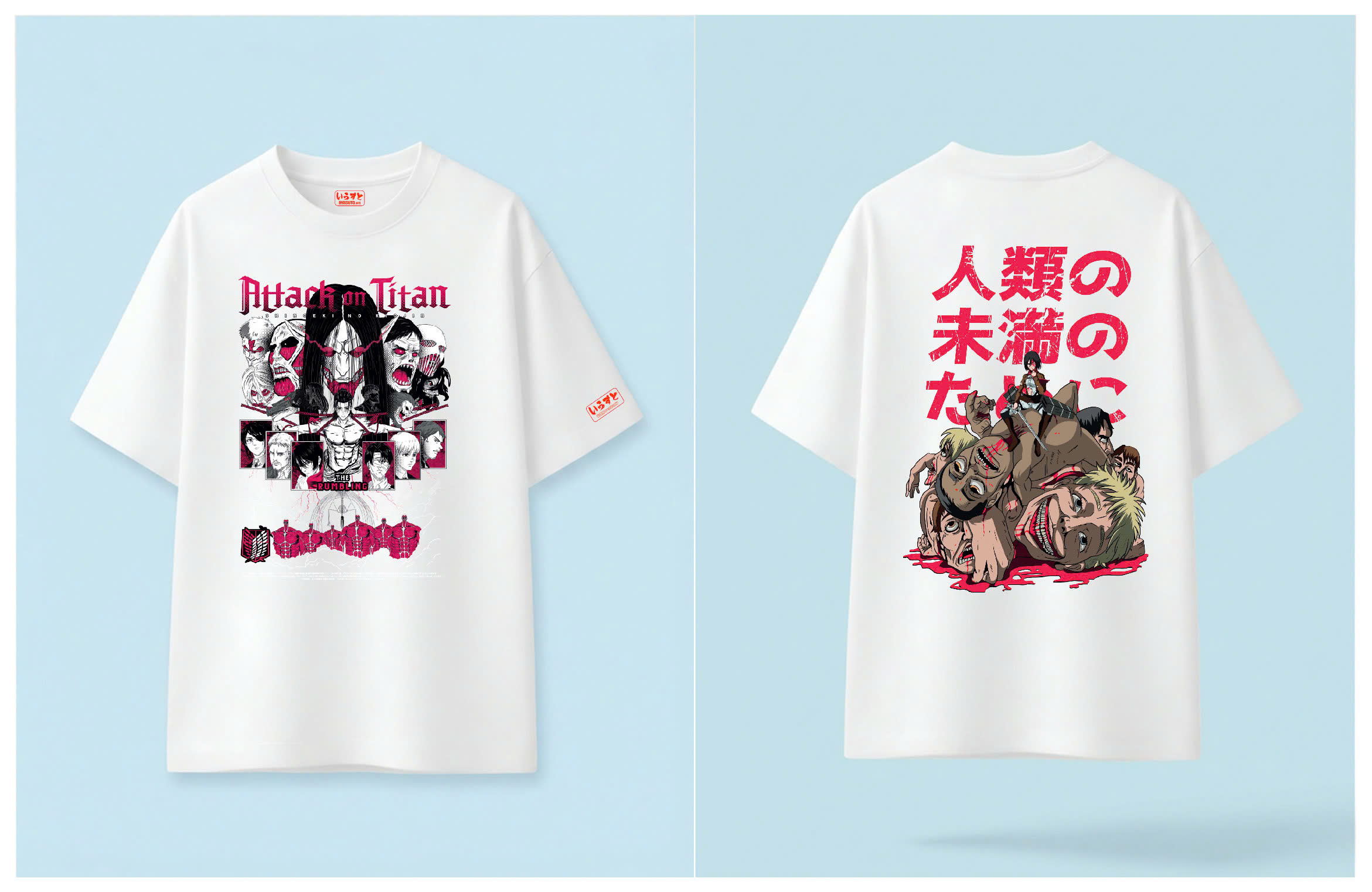 🔥⚡Áo thun ATTACK ON TITAN siêu mềm mịn, kiểu dáng Oversize _ Unisex _ Phiên bản giới hạn