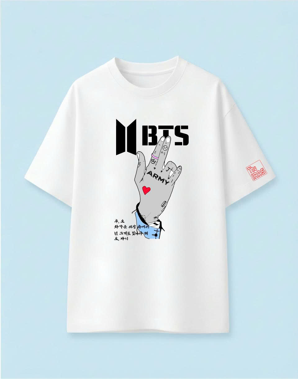 Nhóm nhạc BTS - Áo Oversize Unisex chuẩn phong cách Hàn Quốc