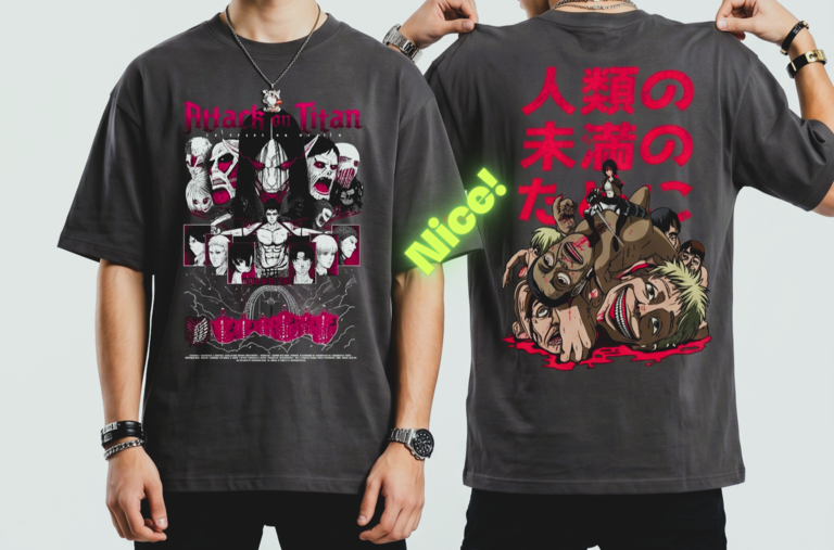🔥⚡Áo thun ATTACK ON TITAN siêu mềm mịn, kiểu dáng Oversize _ Unisex _ Phiên bản giới hạn
