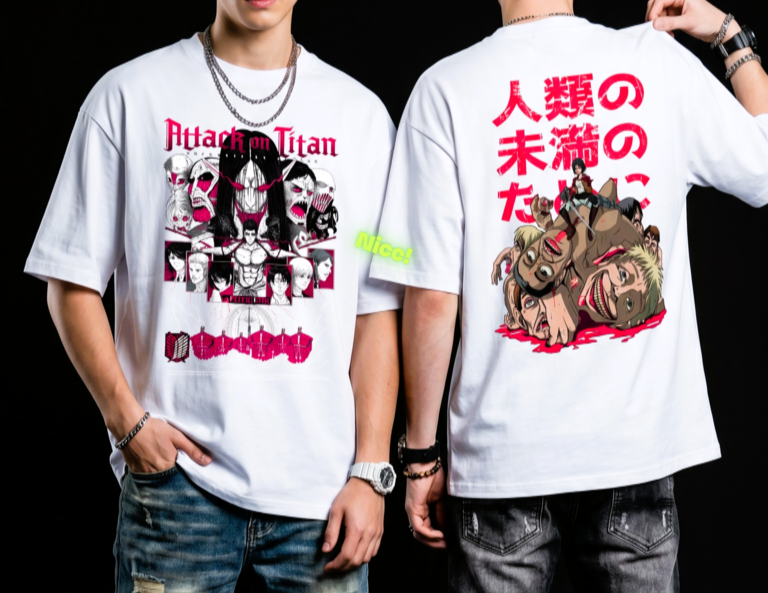 🔥⚡Áo thun ATTACK ON TITAN siêu mềm mịn, kiểu dáng Oversize _ Unisex _ Phiên bản giới hạn