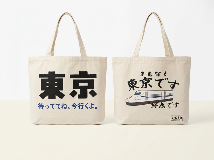 🔥🚄TÚI TOTE_ SHINKANSEN🔥🚄CHUYẾN TÀU TỚI TOKYO TRÊN CHIẾC TÚI CANVAS🔥