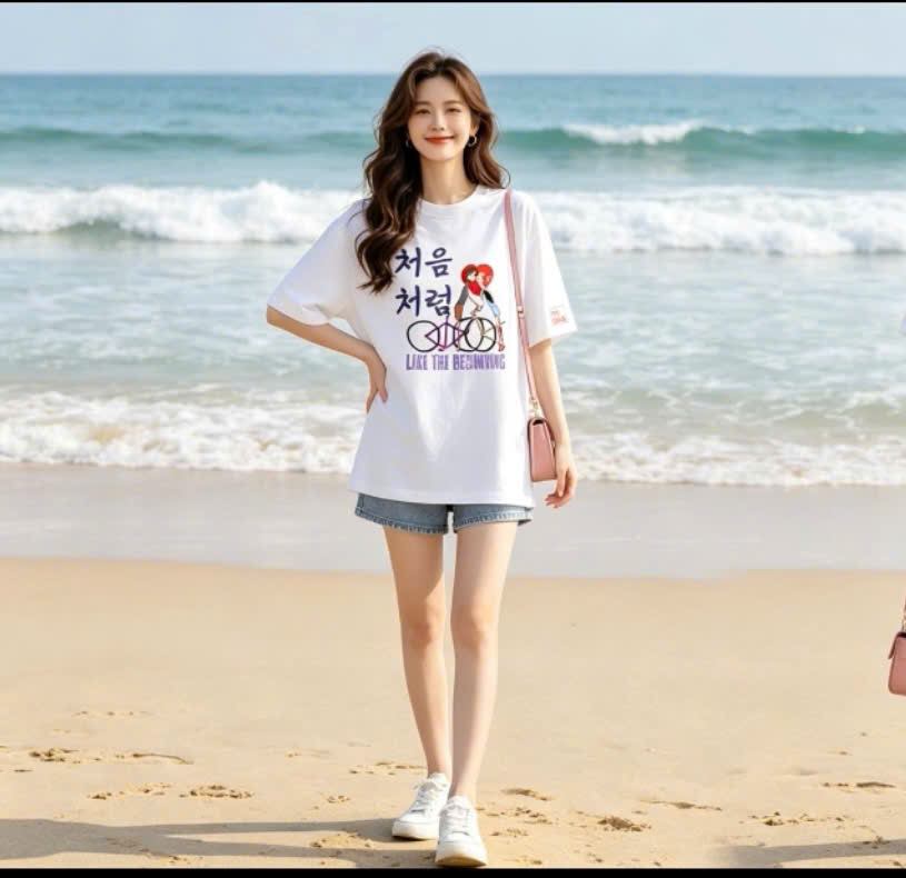 LIKE THE BEGINNING - Áo Oversize_Unisex chuẩn phong cách Hàn Quốc