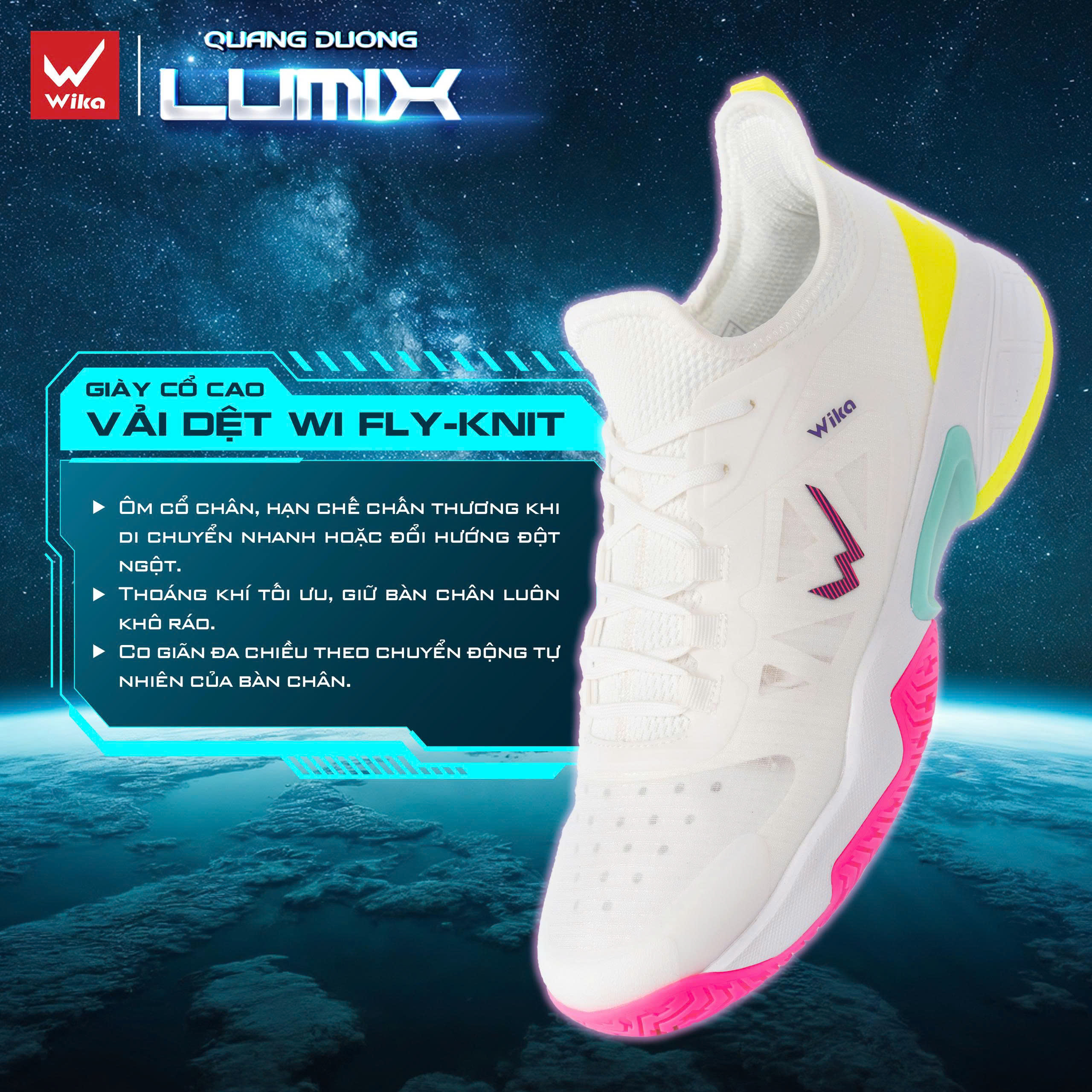 Giày Pickleball Wika Lumix Quang Dương