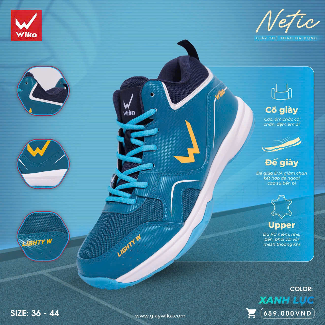 Giày thể thao Wika Netic