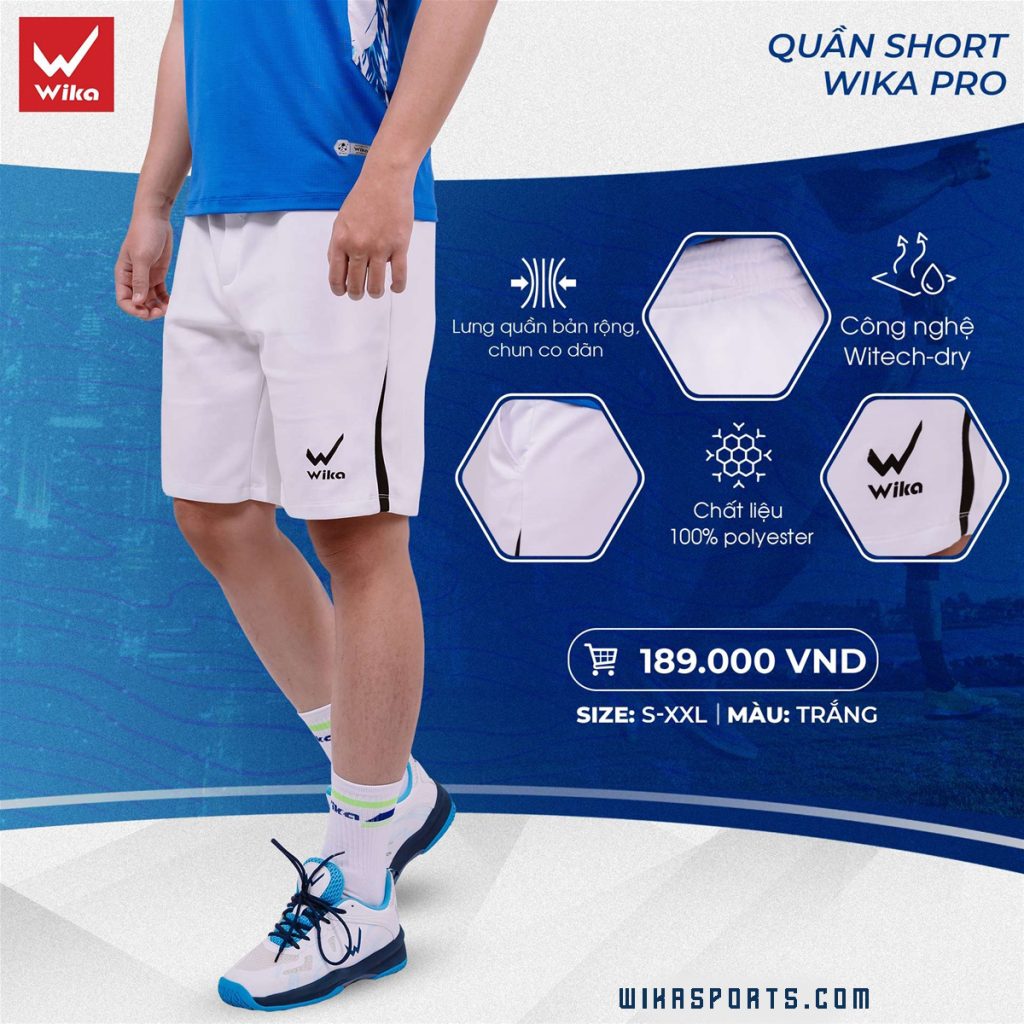 Quần short thể thao Wika Pro