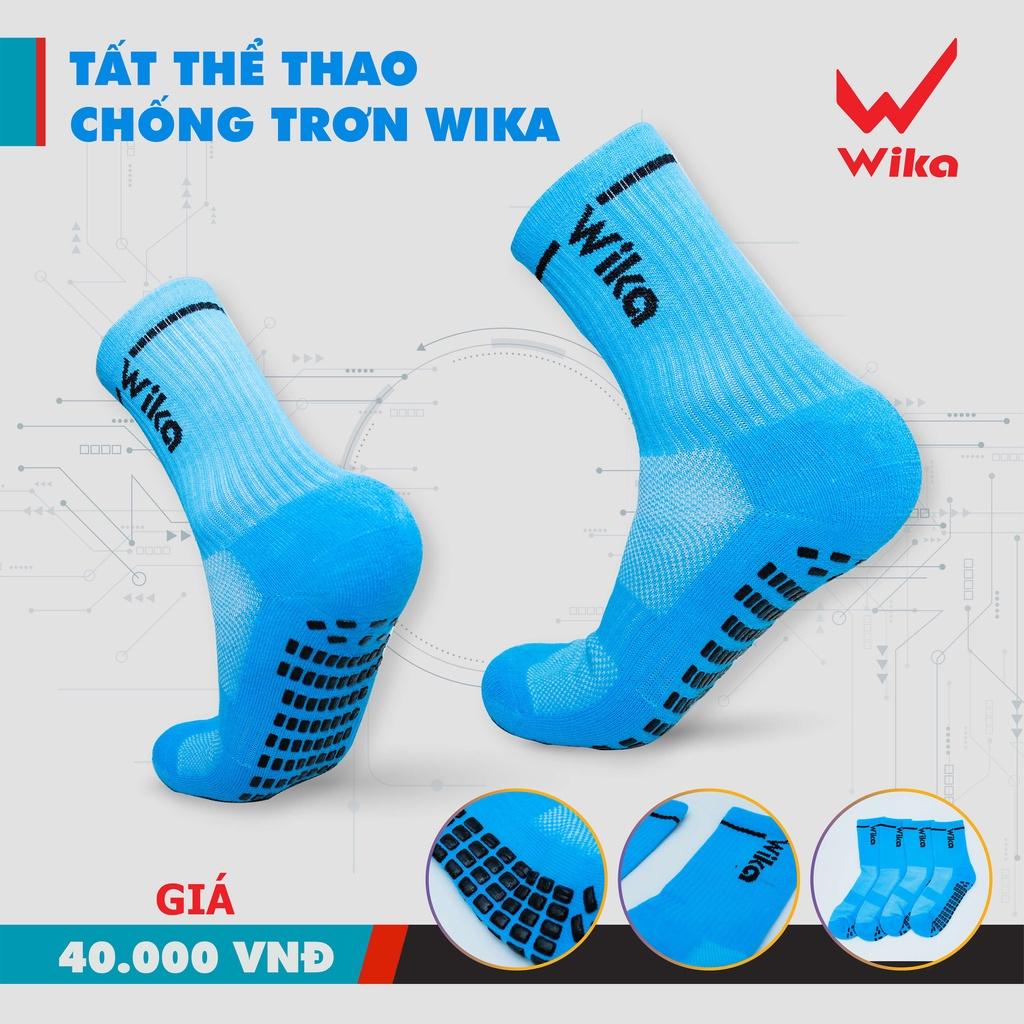 Tất chống trơn dệt kim cao su đủ màu Wika Sport