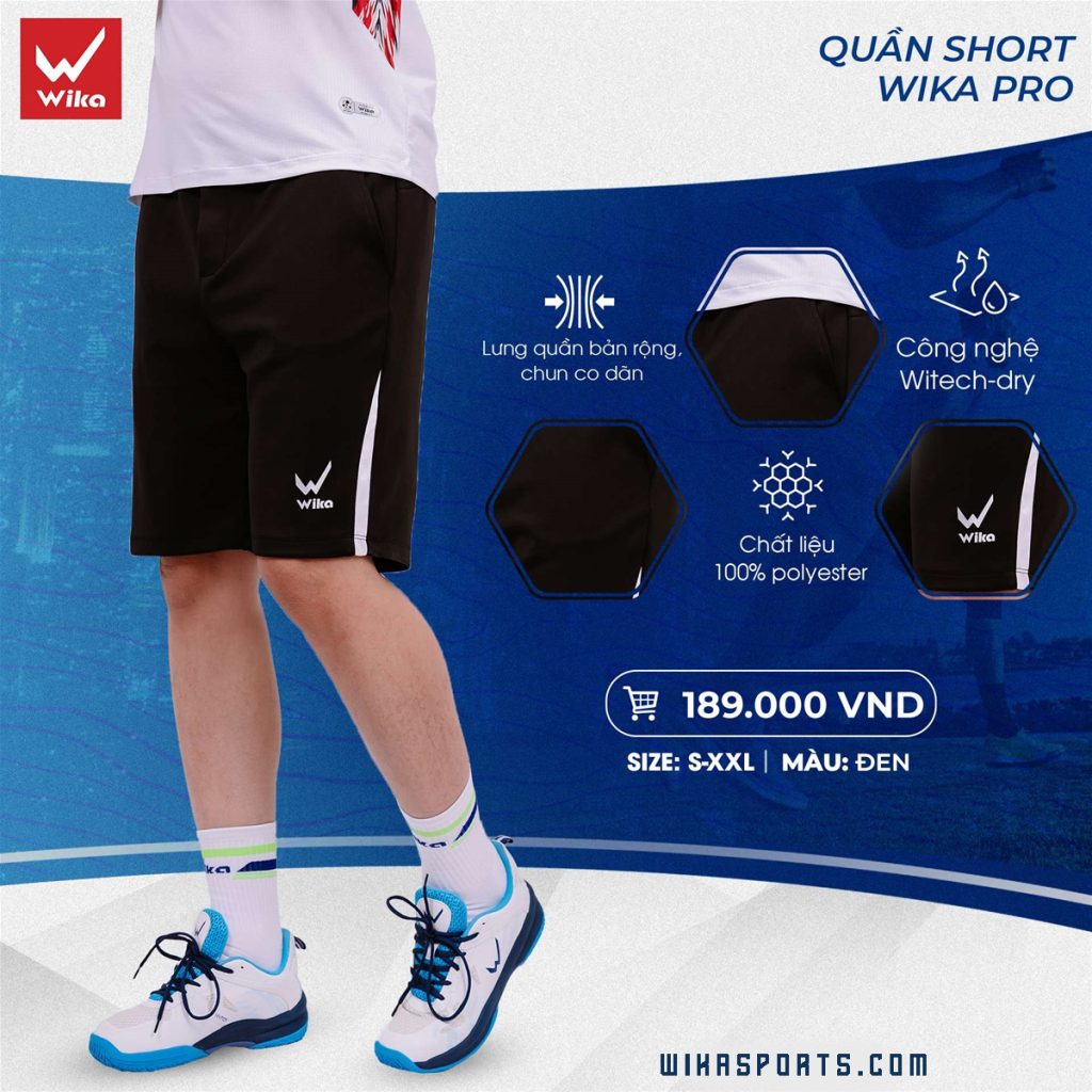 Quần short thể thao Wika Pro