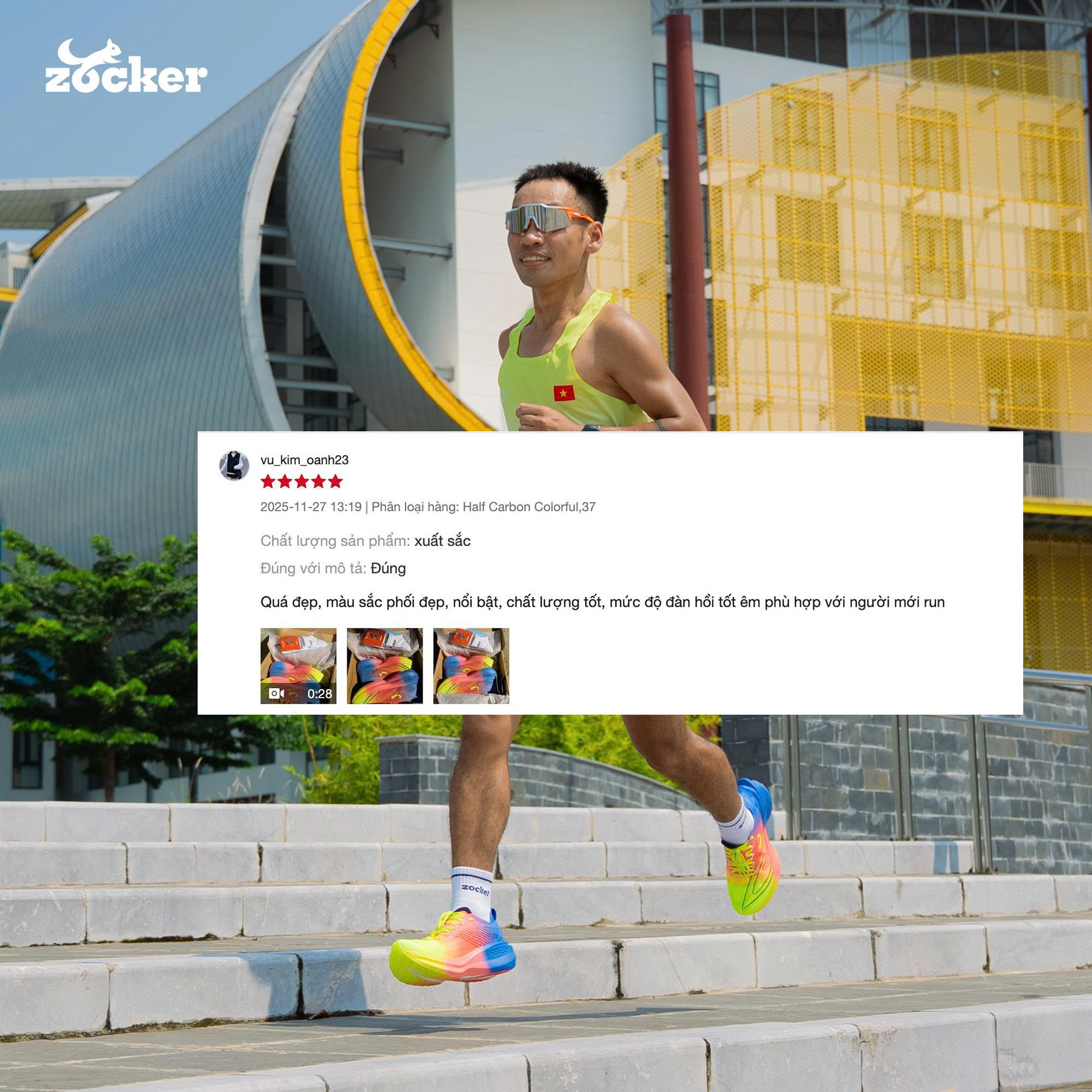 Giày Chạy Bộ Zocker Speed Light Gen 2