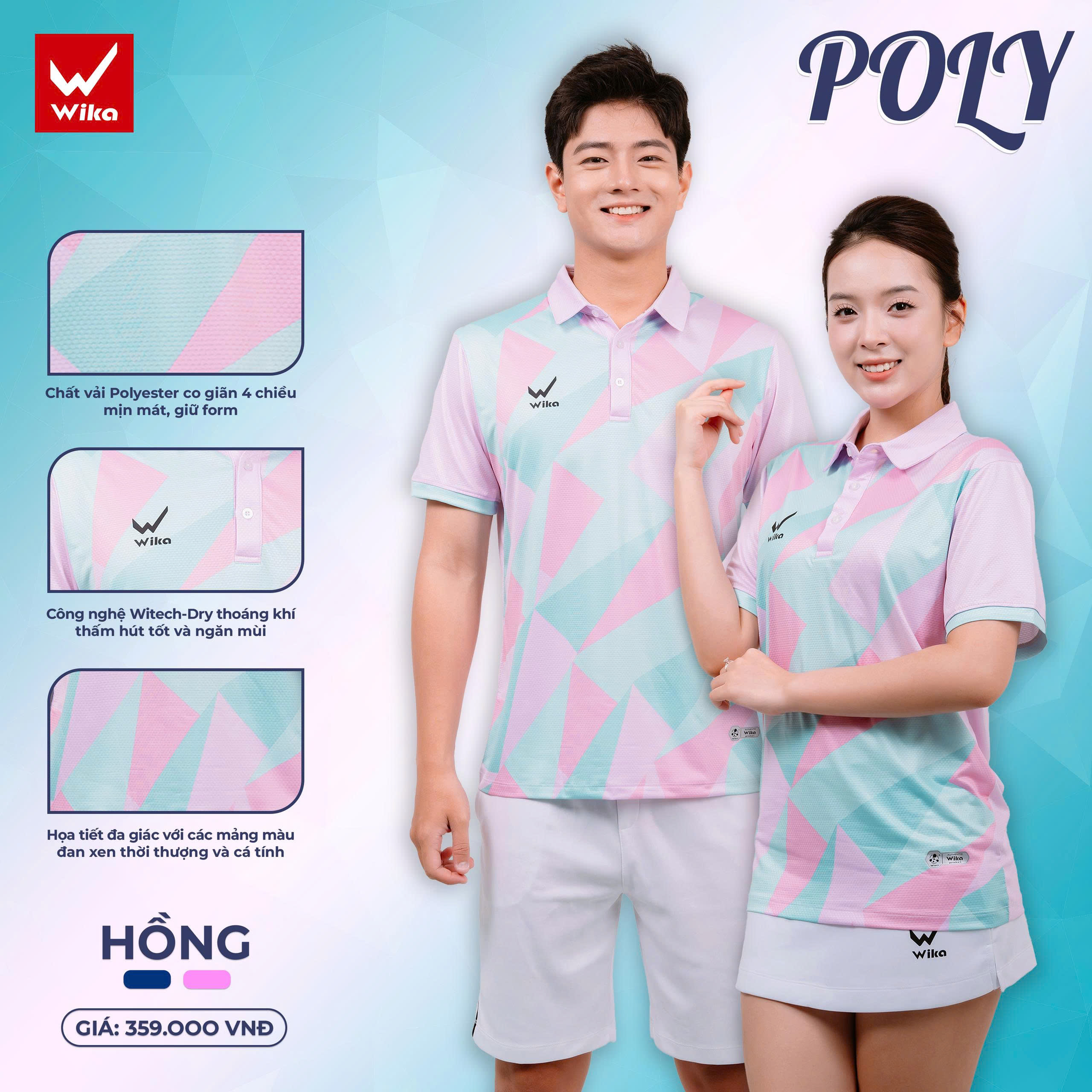 Áo thể thao Polo Wika Poly