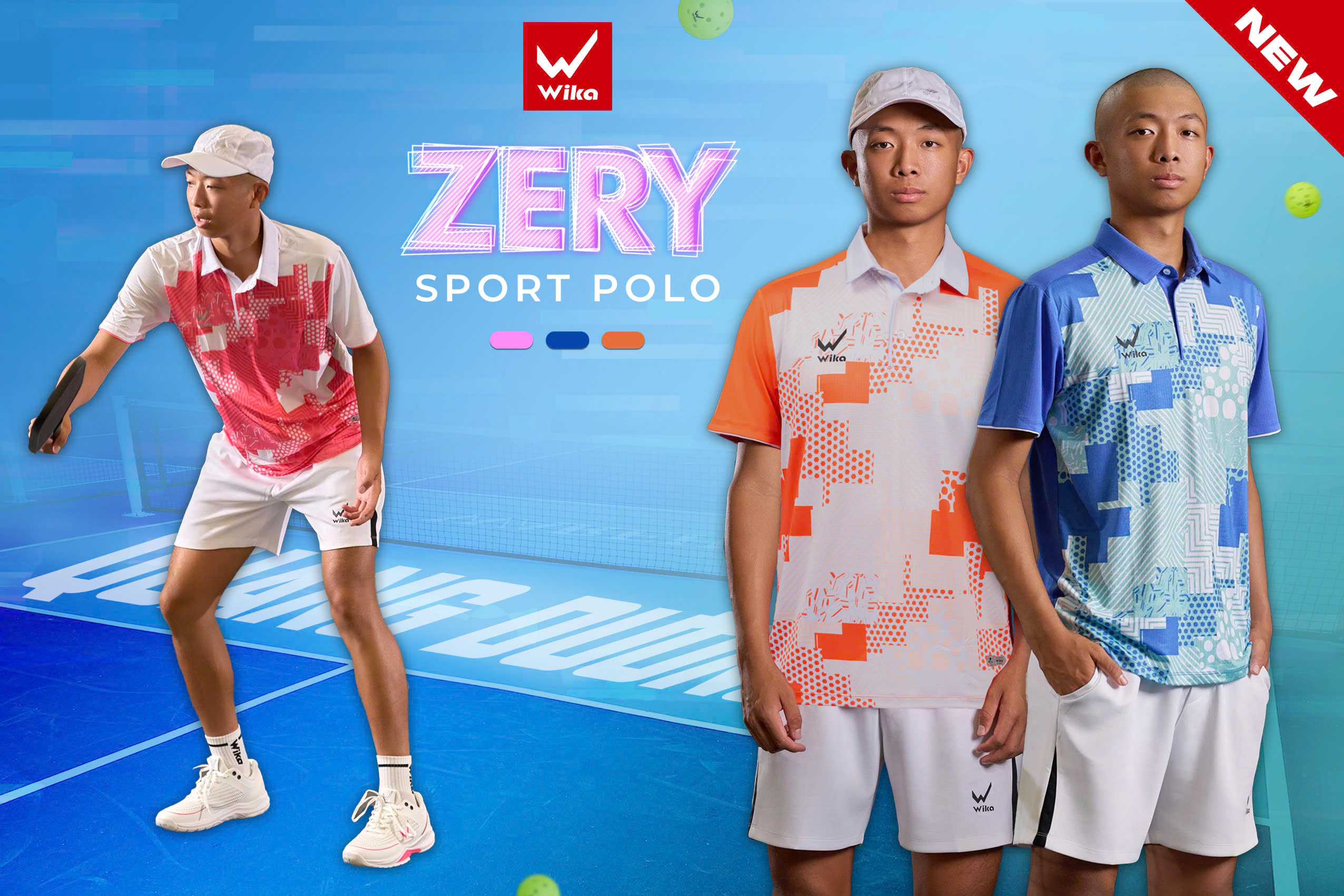 Áo thể thao Polo Wika Zery