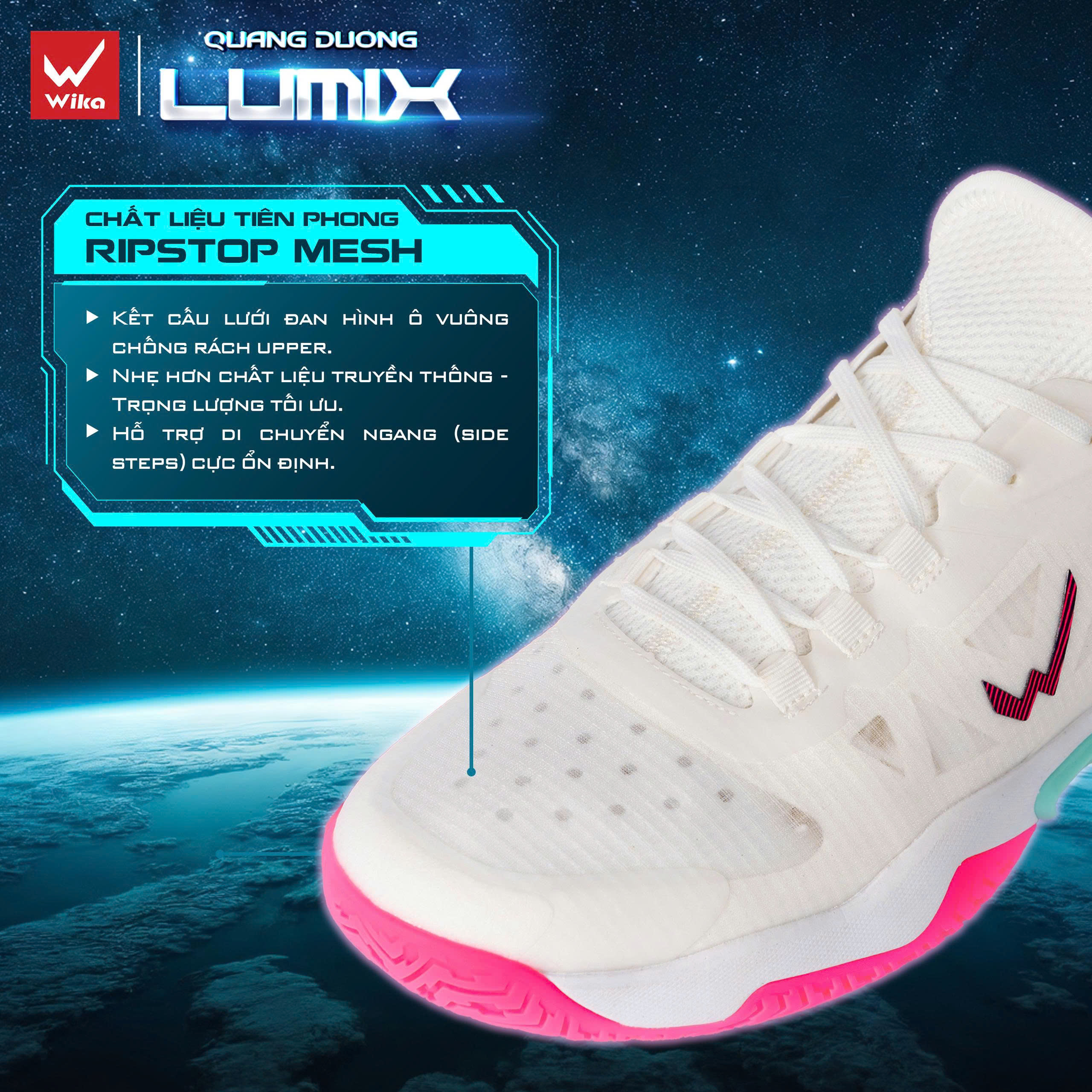 Giày Pickleball Wika Lumix Quang Dương