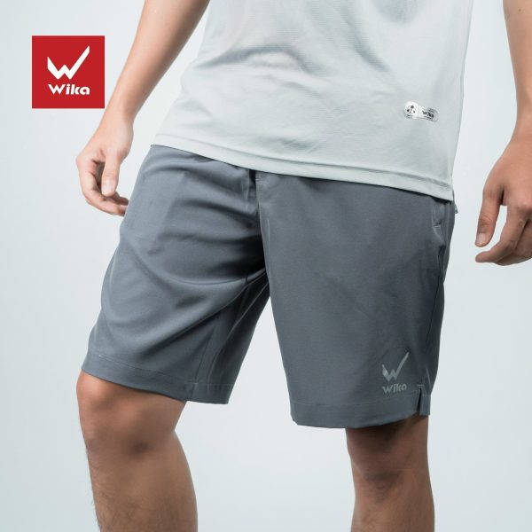 Quần short Wika - Chất liệu 100% polyester, dày dặn, có độ bền cao, thấm hút mồ tốt.