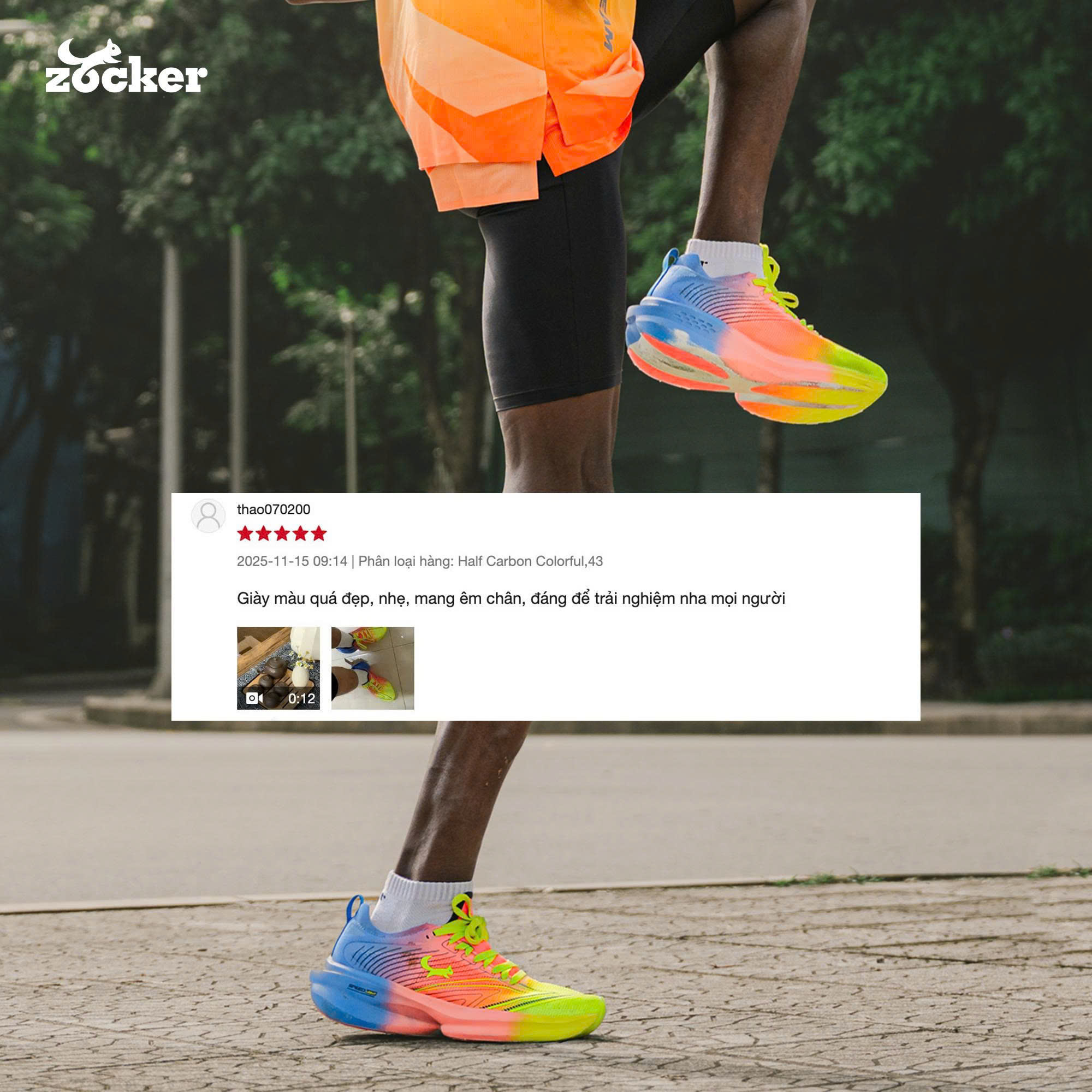 Giày Chạy Bộ Zocker Speed Light Gen 2