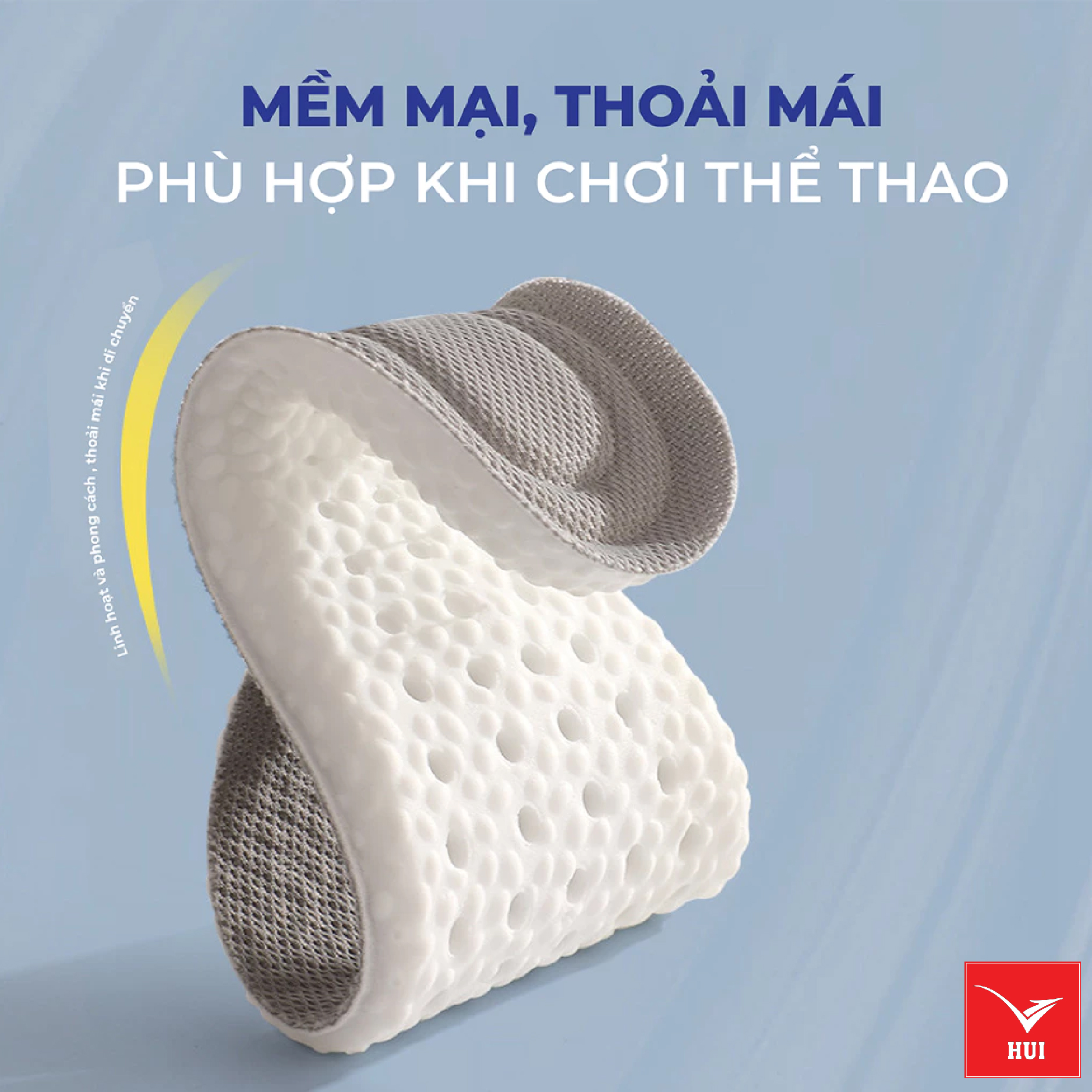 Lót giày thể thao đế cao su non