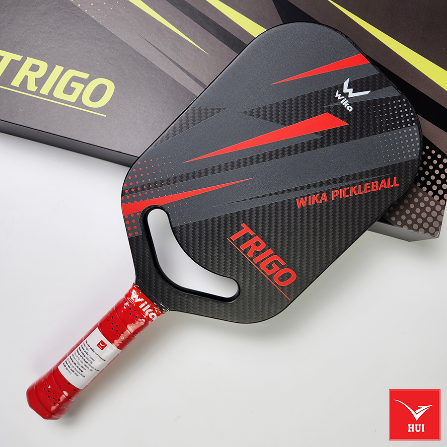 VỢT PICKLEBALL TRIGO mặt carbon 3K T1000 cao cấp siêu nhám - Full viền carbon dày 16mm