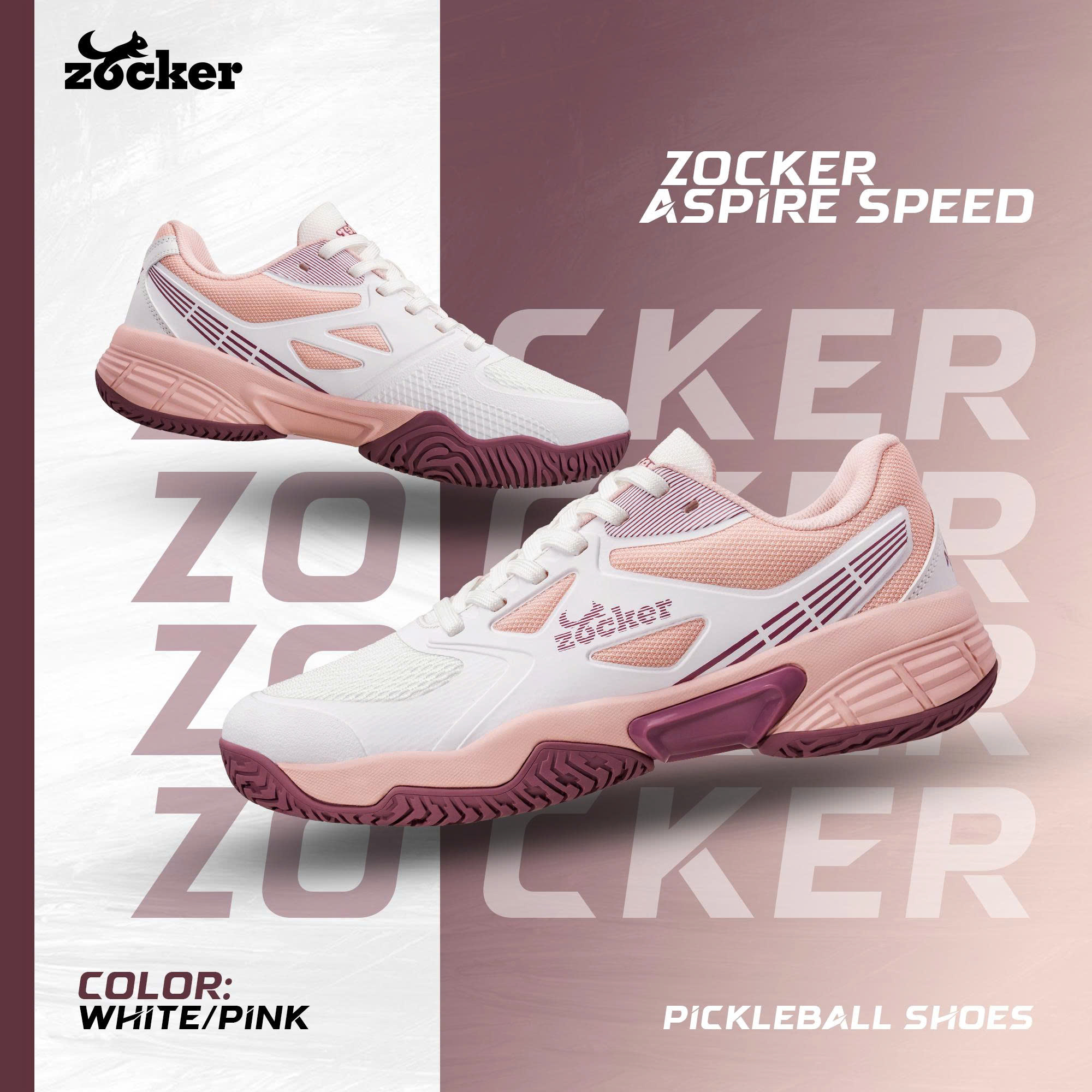 Giày Pickleball Zocker Aspire Speed bản cải tiến