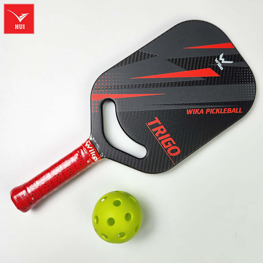 VỢT PICKLEBALL TRIGO mặt carbon 3K T1000 cao cấp siêu nhám - Full viền carbon dày 16mm