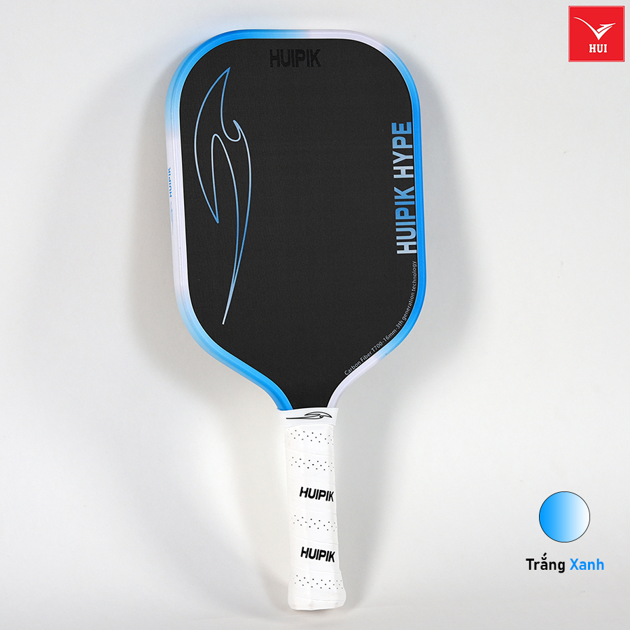 Vợt Pickleball Huipik Hype - Carbon T700 siêu nhám - 16mm Cao cấp