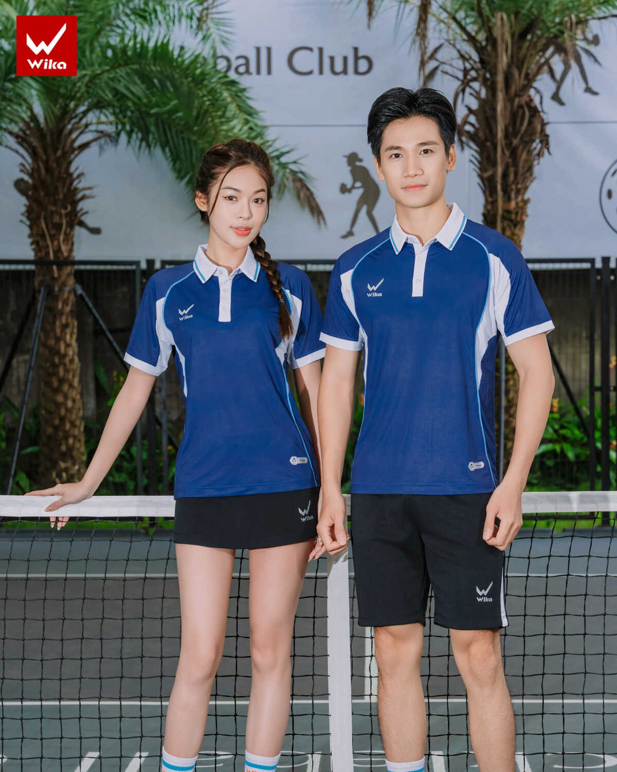 Áo thể thao Polo Wika Kairo Quang Dương màu Navy