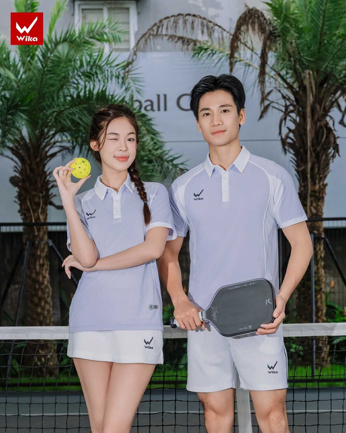 Áo thể thao Polo Wika Kairo Quang Dương màu Tím