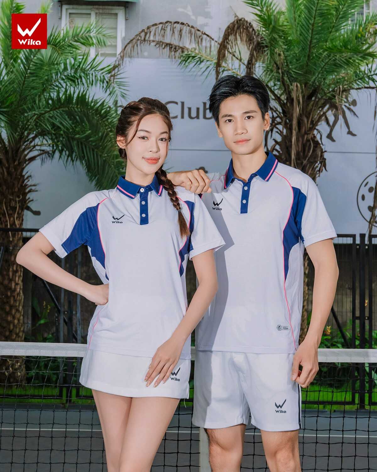 Áo thể thao Polo Wika Kairo Quang Dương màu Trắng