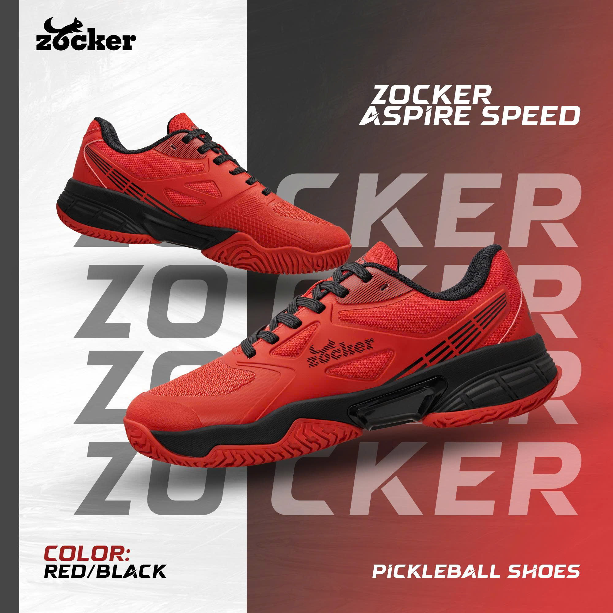 Giày Pickleball Zocker Aspire Speed bản cải tiến