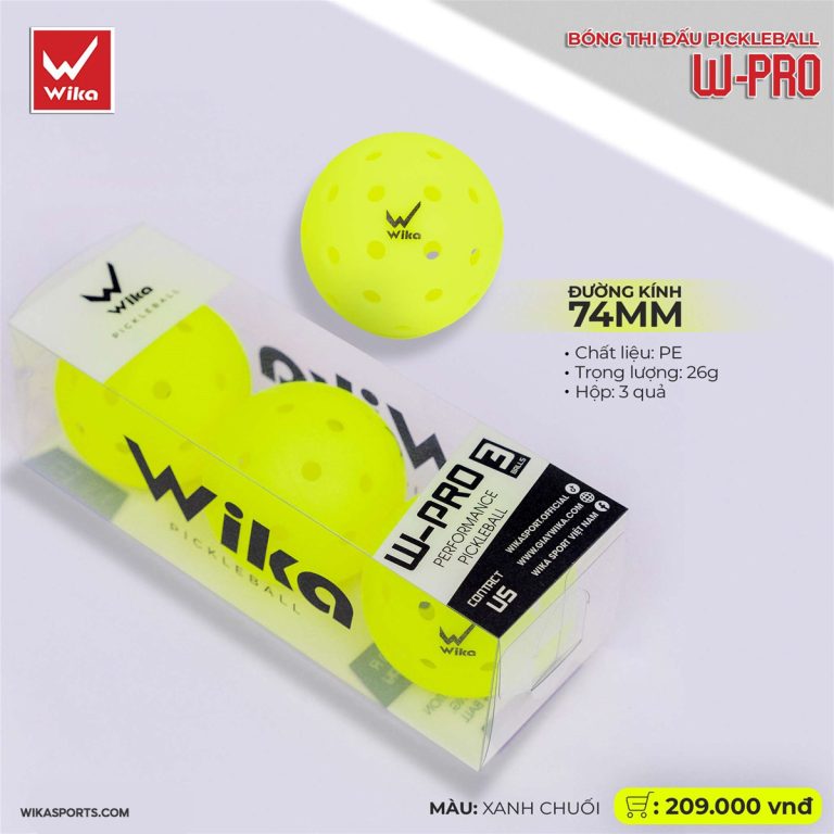Combo 3 quả bóng thi đấu Pickleball chính hãng đạt tiêu chuẩn USPA (Hiệp hội Pickleball Mỹ) vợt  pickleball