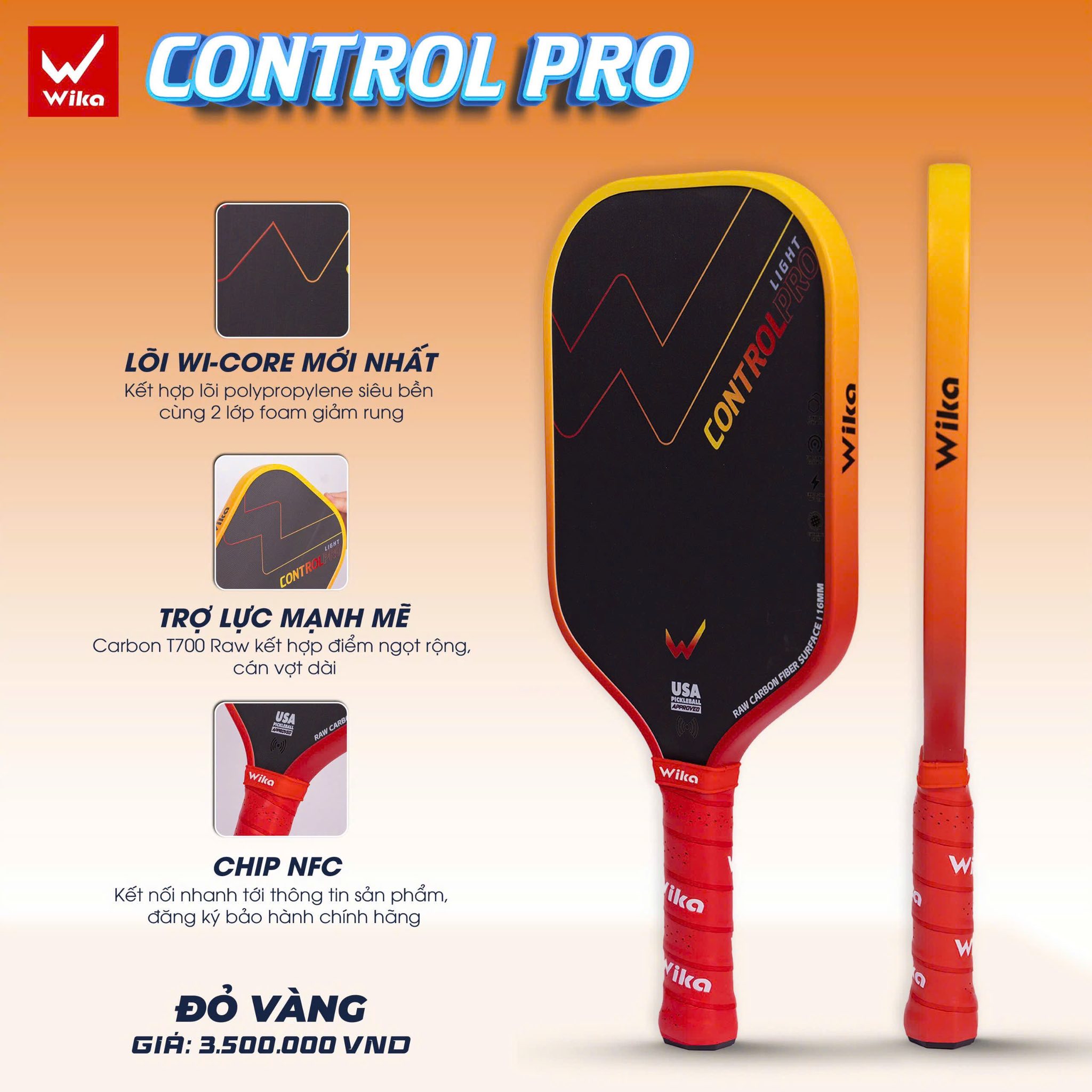 Vợt pickleball Wika Control Pro