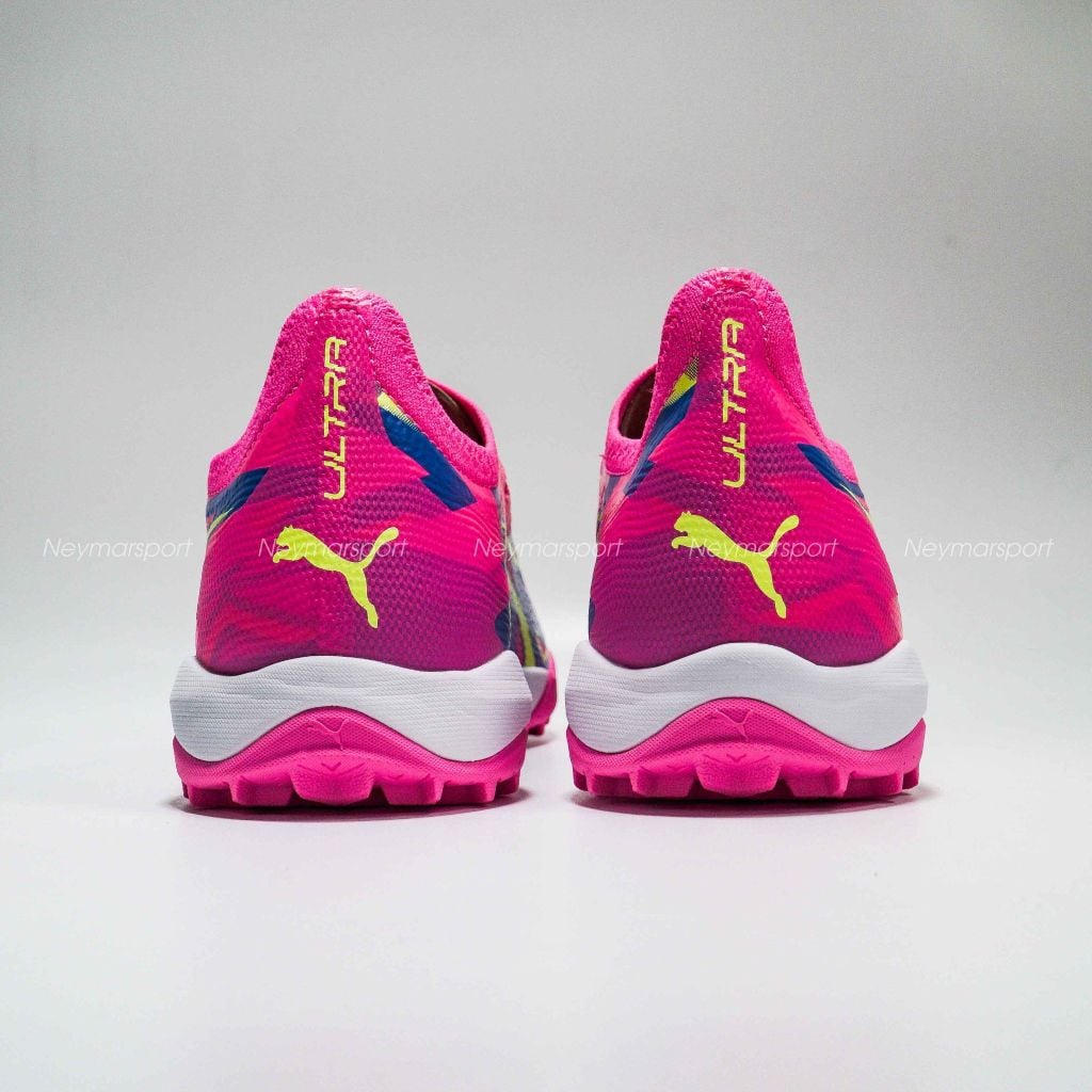 Giày đá bóng PUMA Ultra Ultimate TF Energy - Luminous Pink/Ultra Blue/Yellow Alert 107858-01